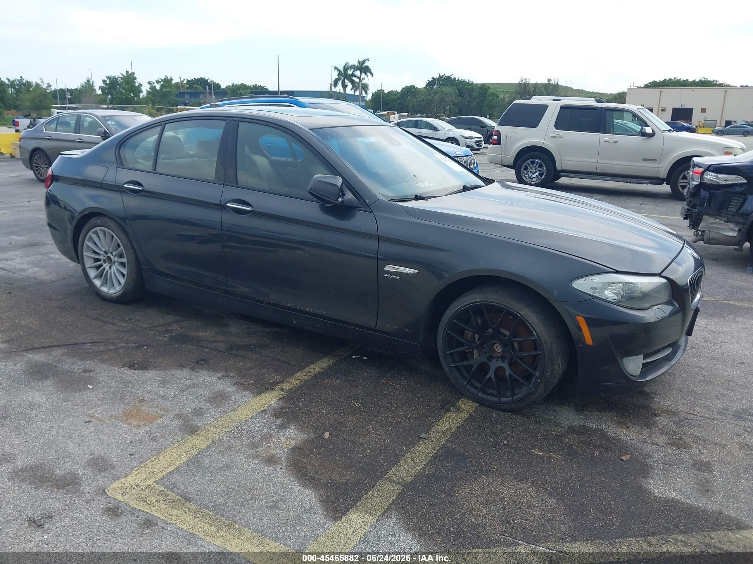 2012 Bmw 535i Xdrive Gray vin: WBAFU7C54CDU58133