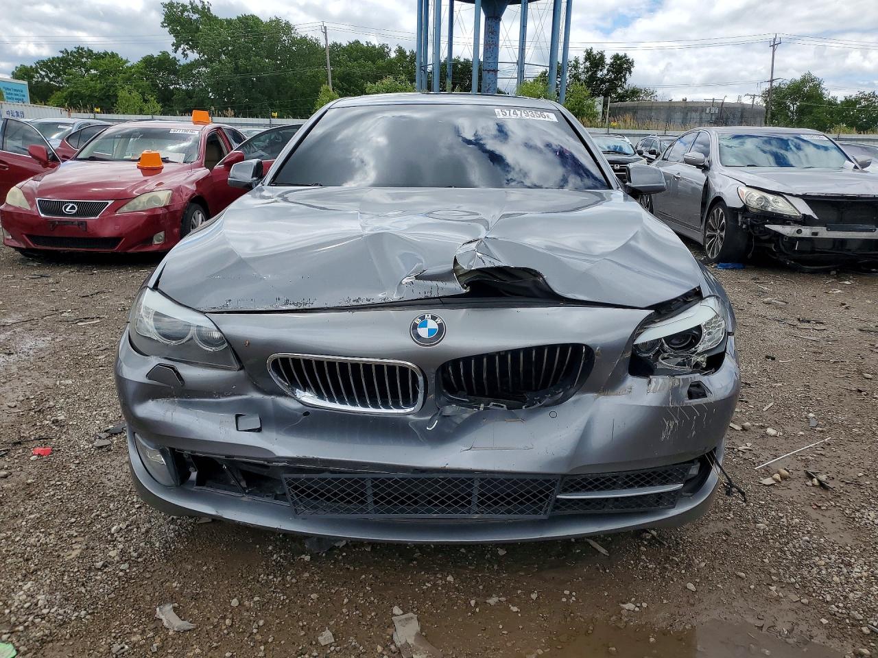 2012 Bmw 535 Xi Gray vin: WBAFU7C54CDU59458