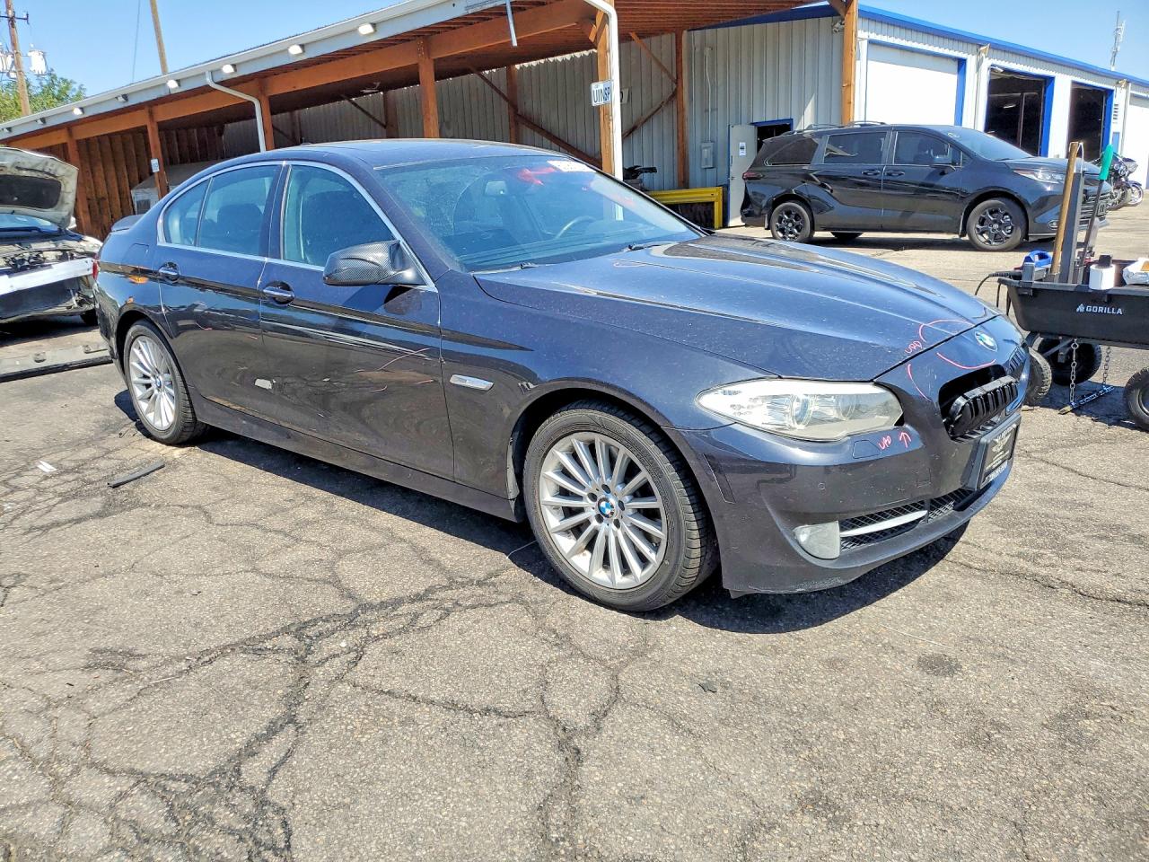 2013 Bmw 535 Xi Gray vin: WBAFU7C54DDU67934