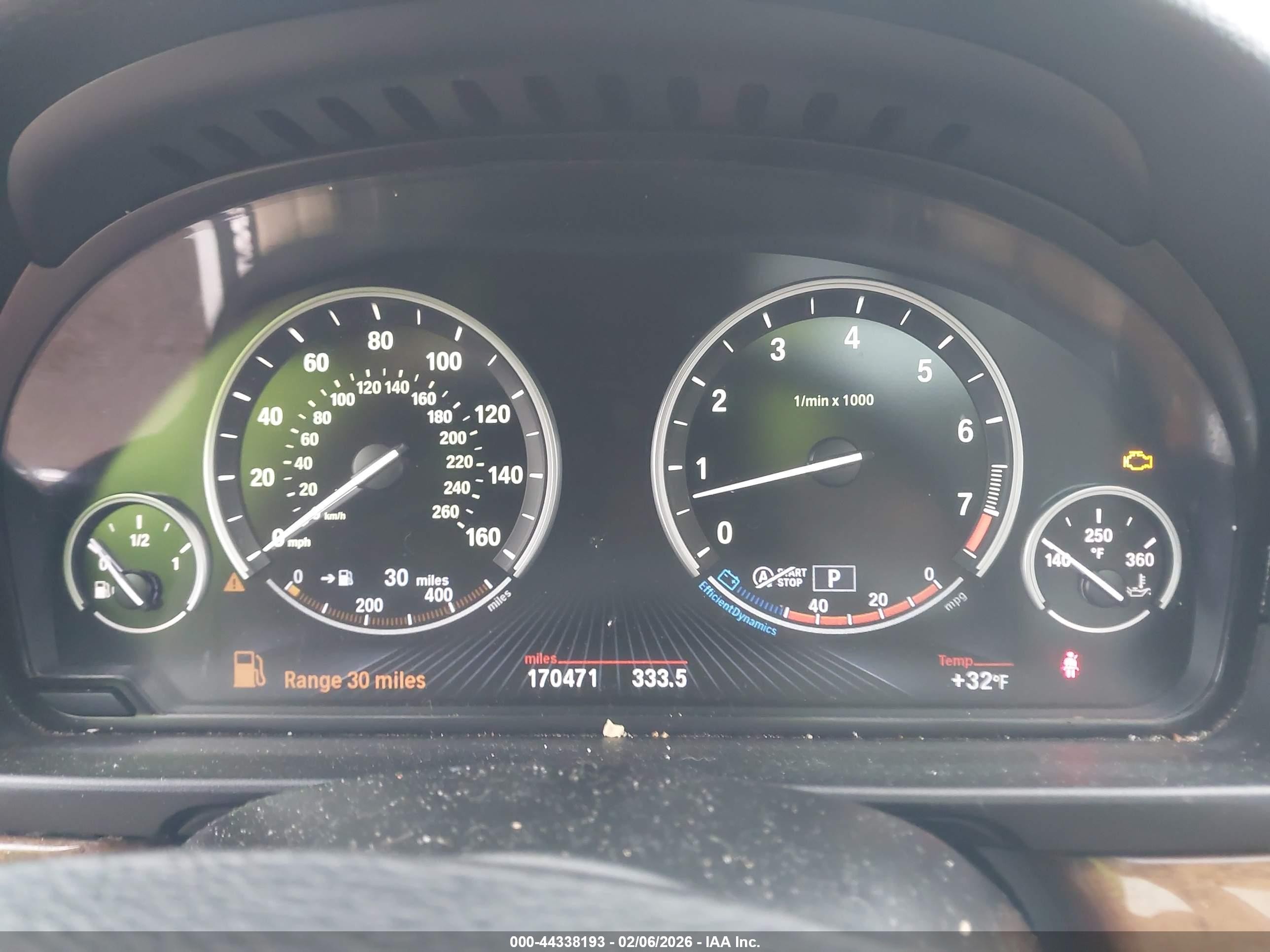 2013 Bmw 535i Xdrive White vin: WBAFU7C54DDU67979