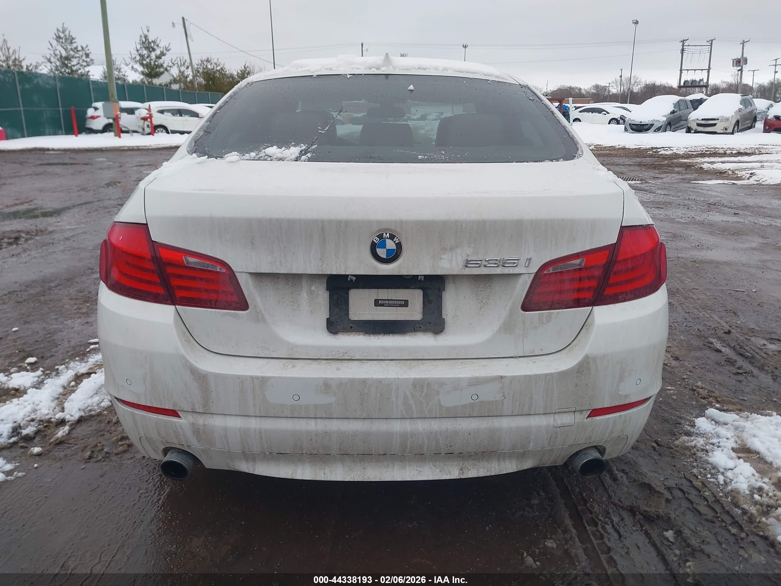 2013 Bmw 535i Xdrive White vin: WBAFU7C54DDU67979