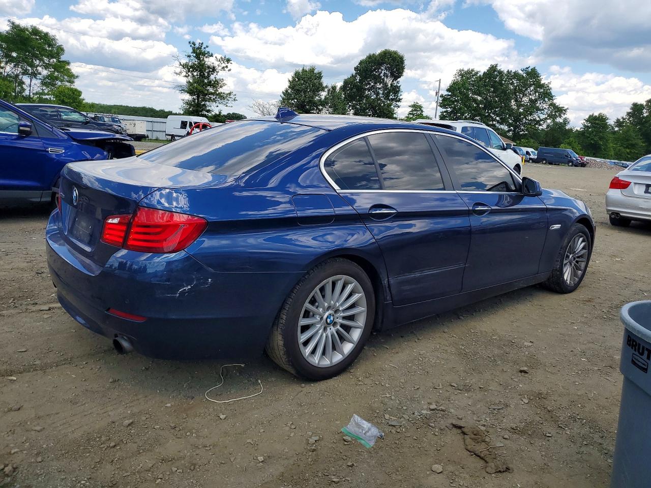 2013 Bmw 535 Xi Синий vin: WBAFU7C54DDU69019