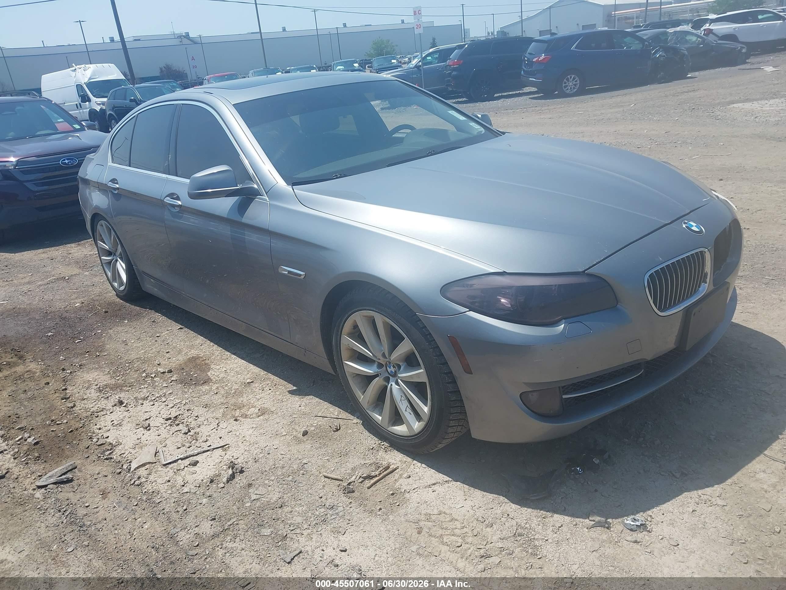 2013 Bmw 535i Xdrive Gray vin: WBAFU7C54DDU71899