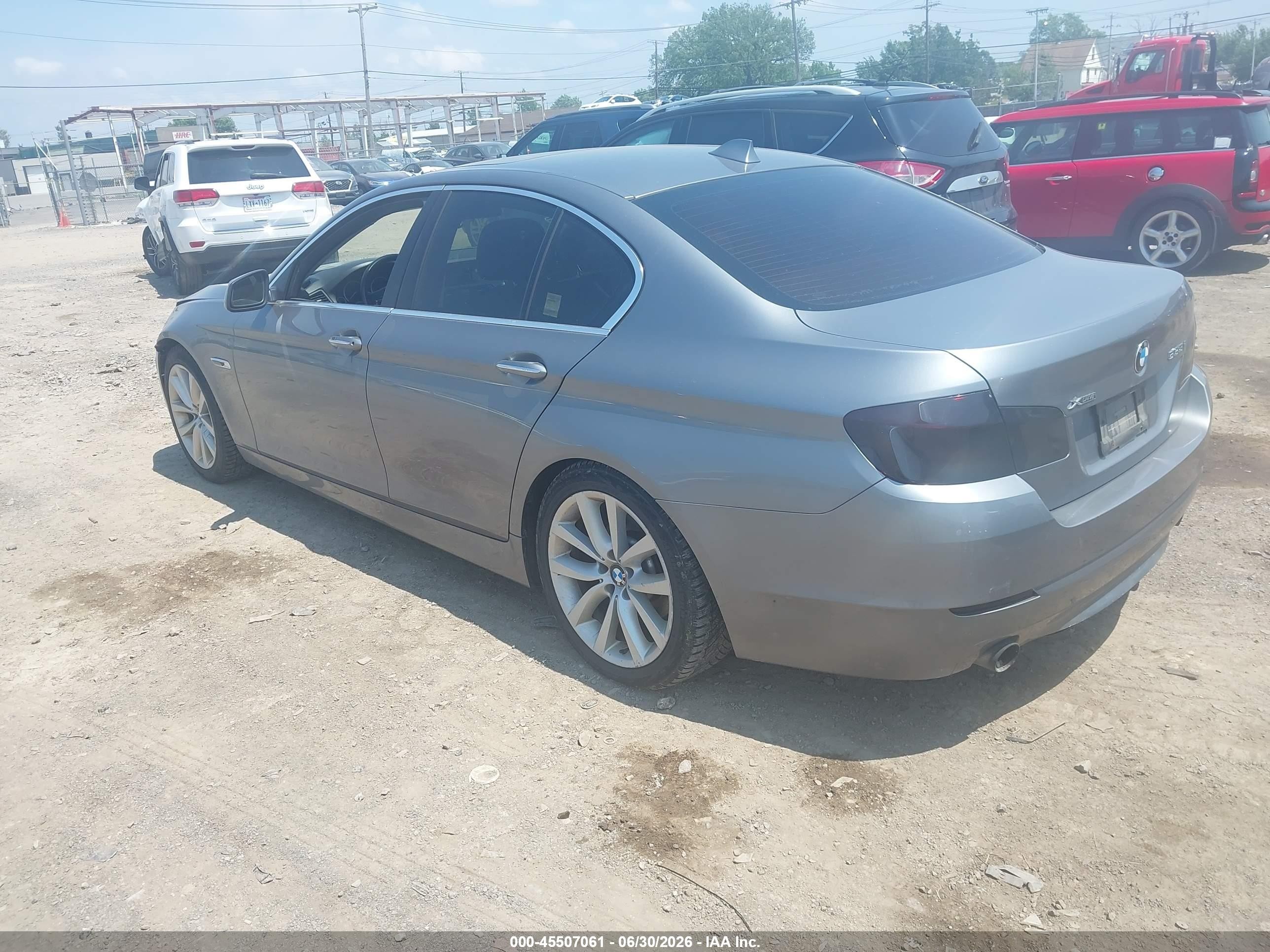 2013 Bmw 535i Xdrive Gray vin: WBAFU7C54DDU71899