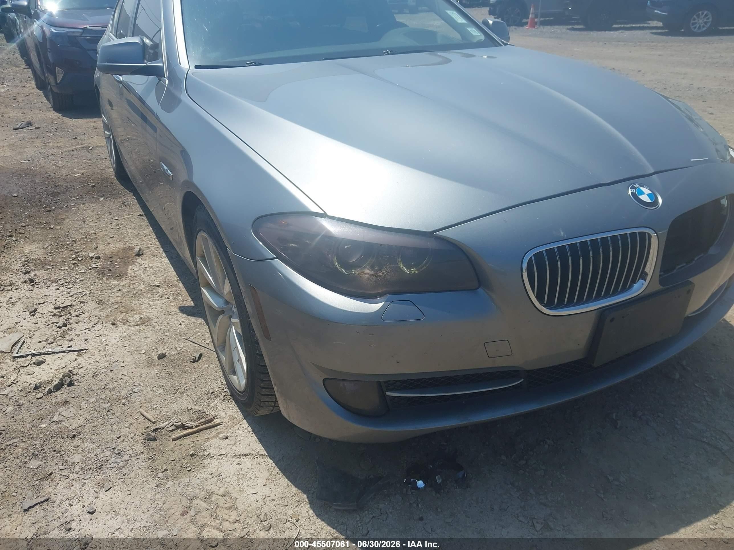 2013 Bmw 535i Xdrive Gray vin: WBAFU7C54DDU71899