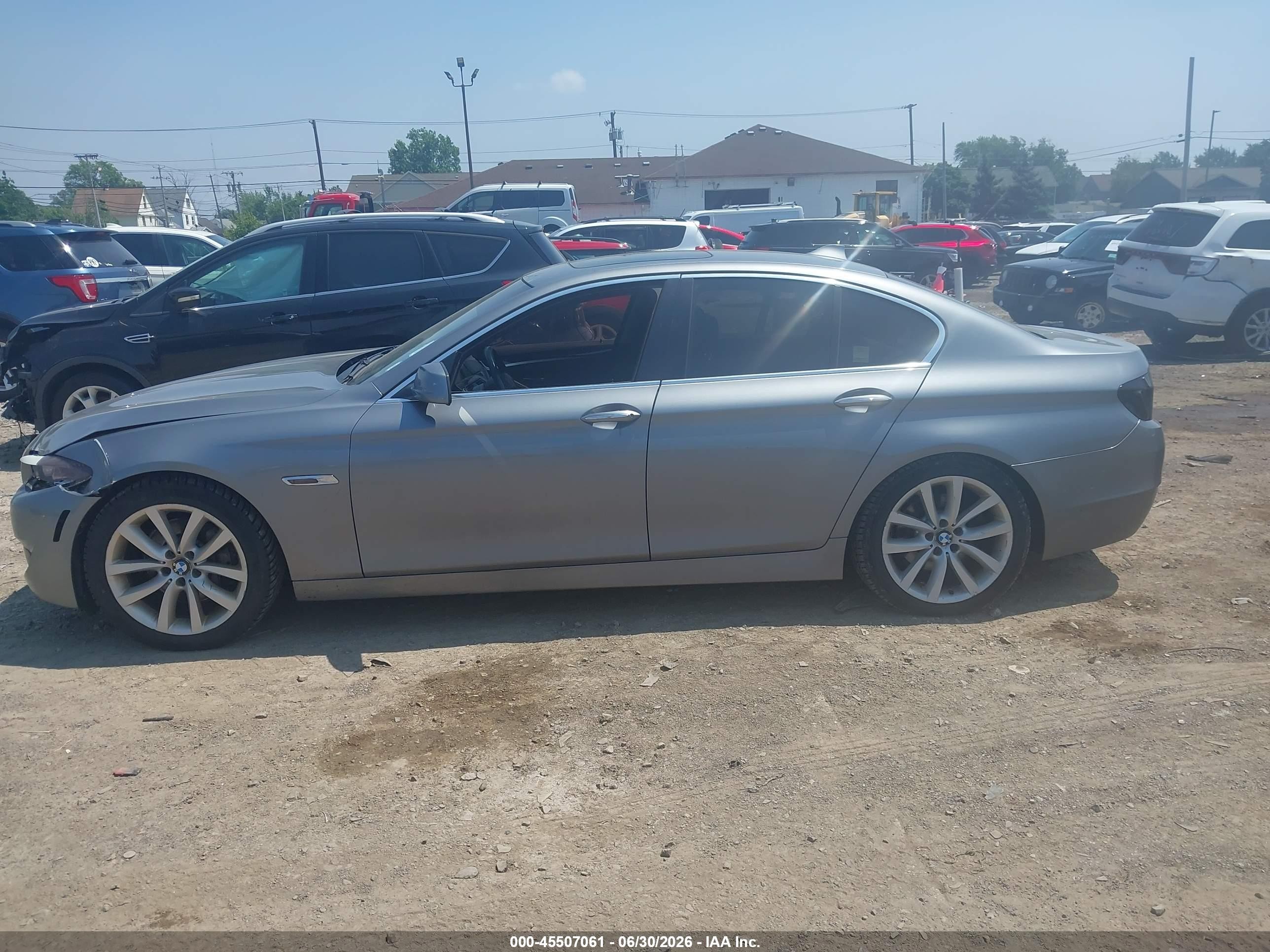 2013 Bmw 535i Xdrive Gray vin: WBAFU7C54DDU71899