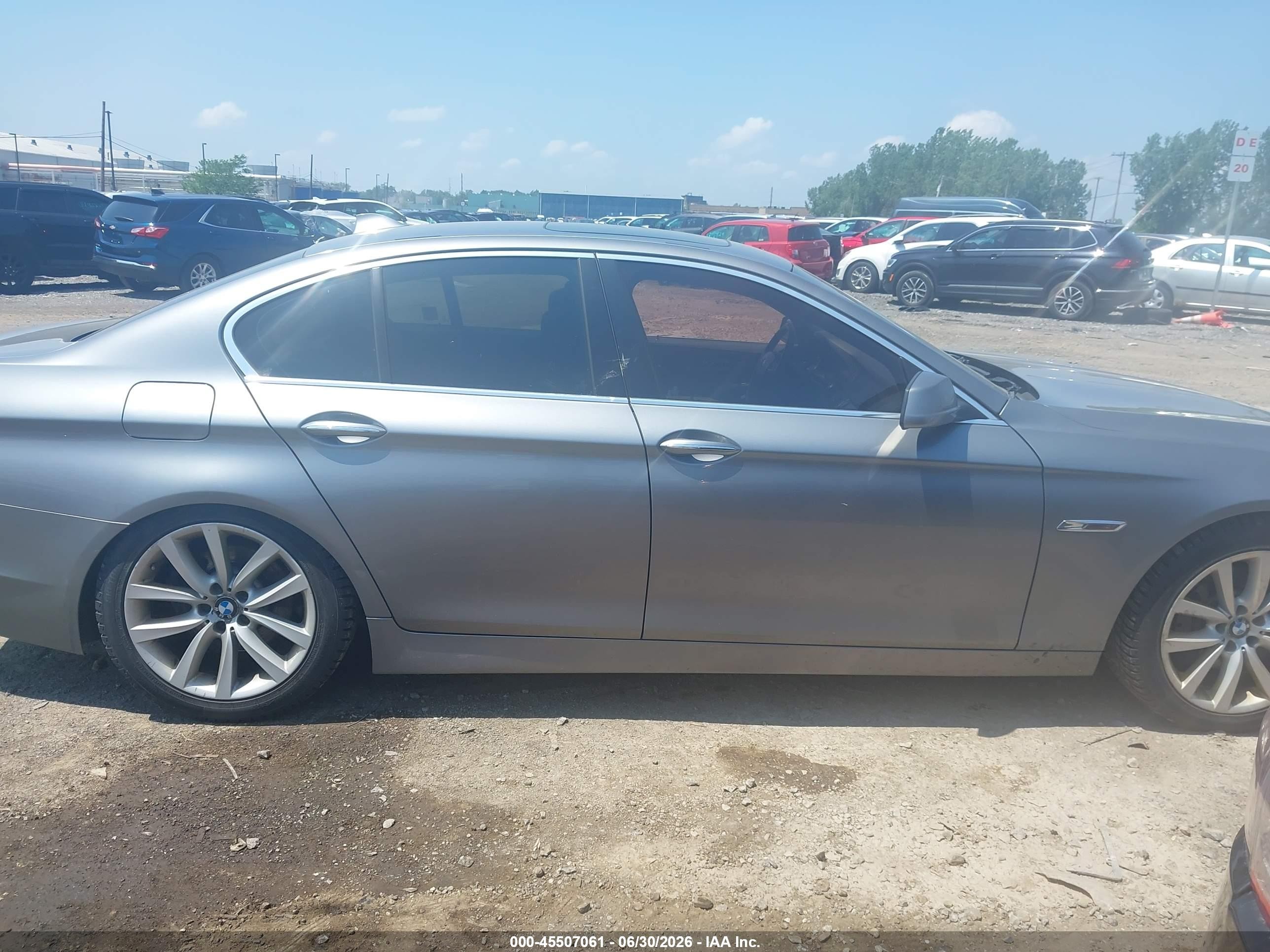 2013 Bmw 535i Xdrive Gray vin: WBAFU7C54DDU71899