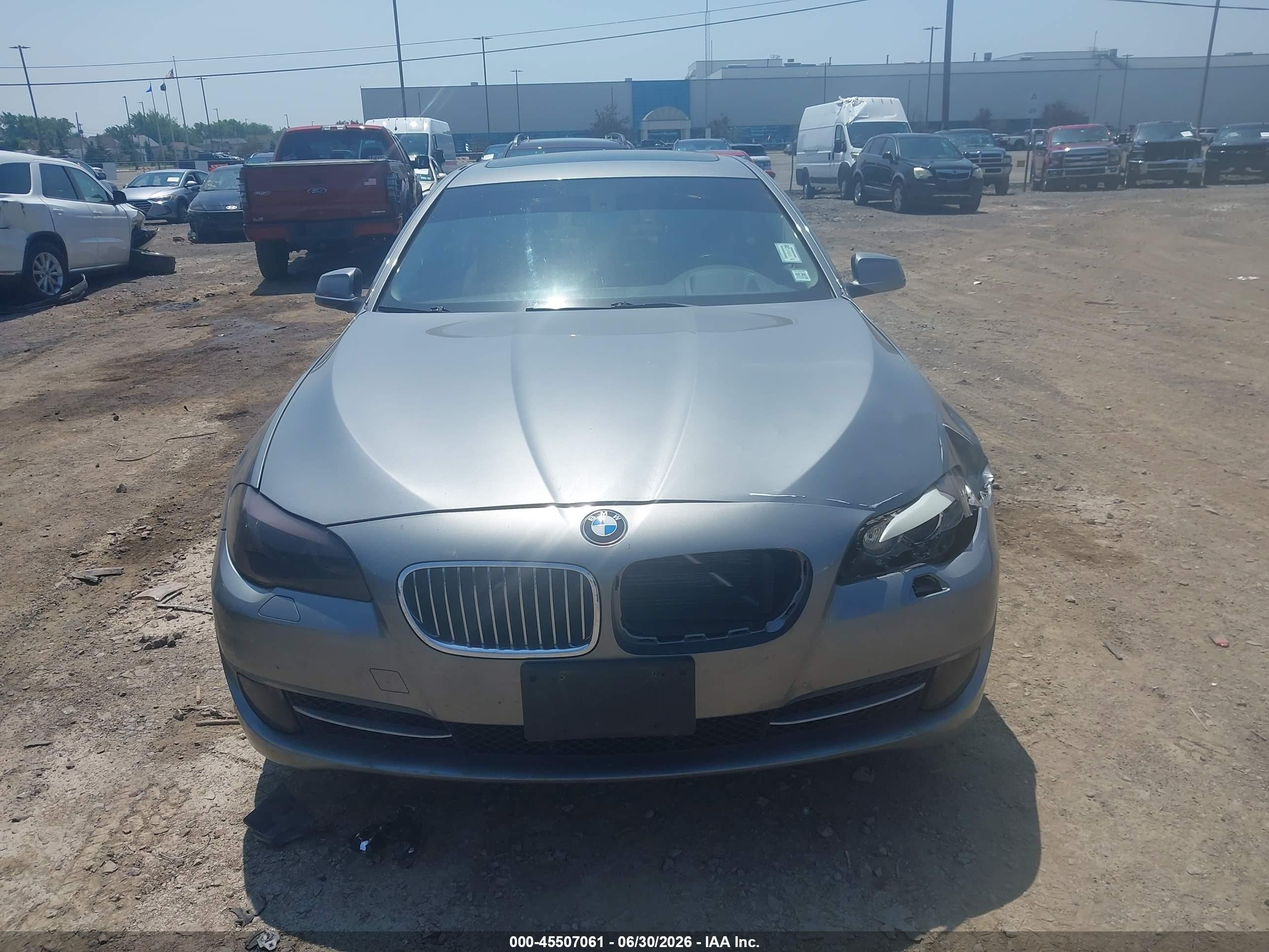 2013 Bmw 535i Xdrive Gray vin: WBAFU7C54DDU71899