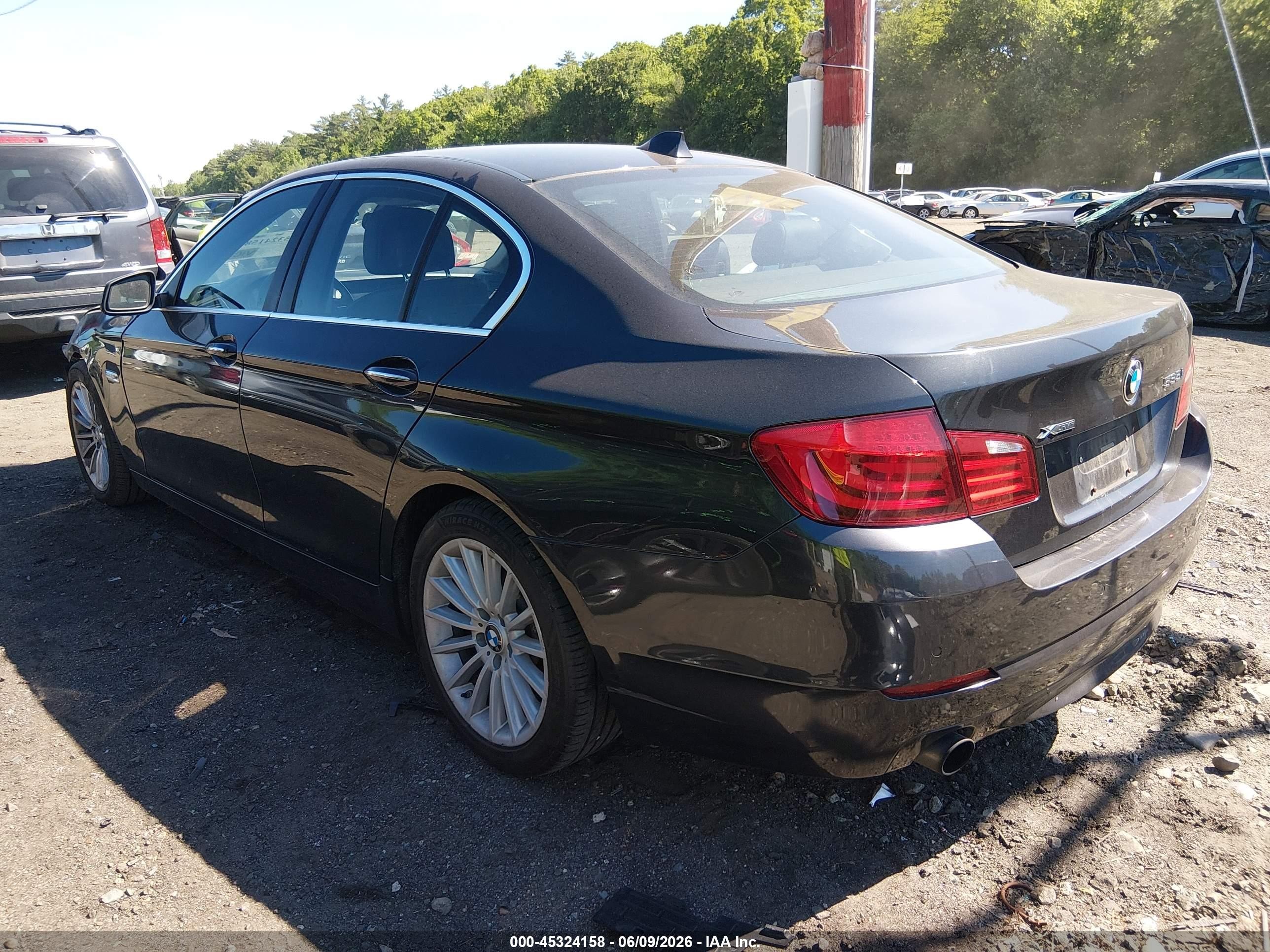 2013 Bmw 535i Xdrive Black vin: WBAFU7C54DDU74155