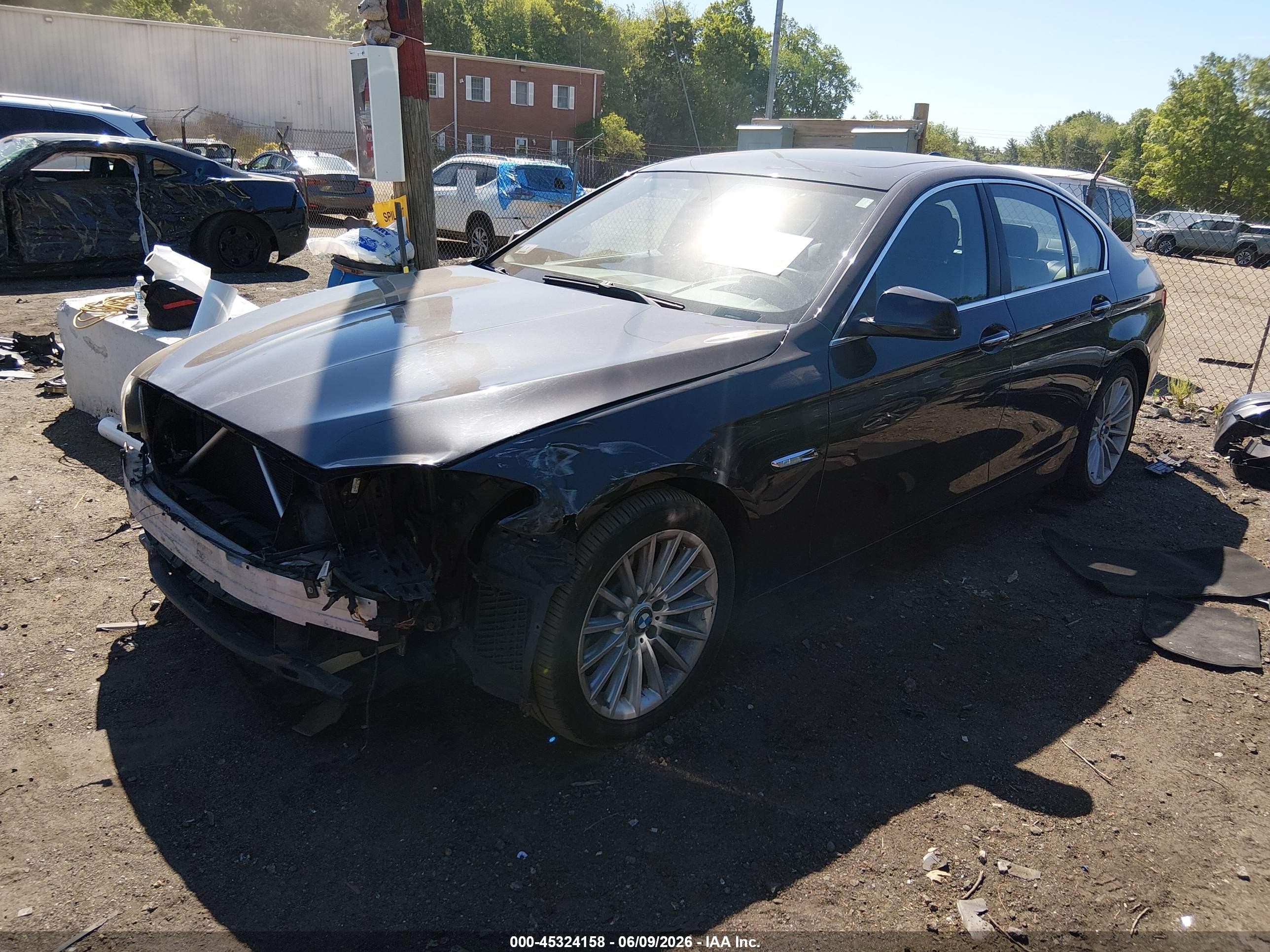 2013 Bmw 535i Xdrive Black vin: WBAFU7C54DDU74155