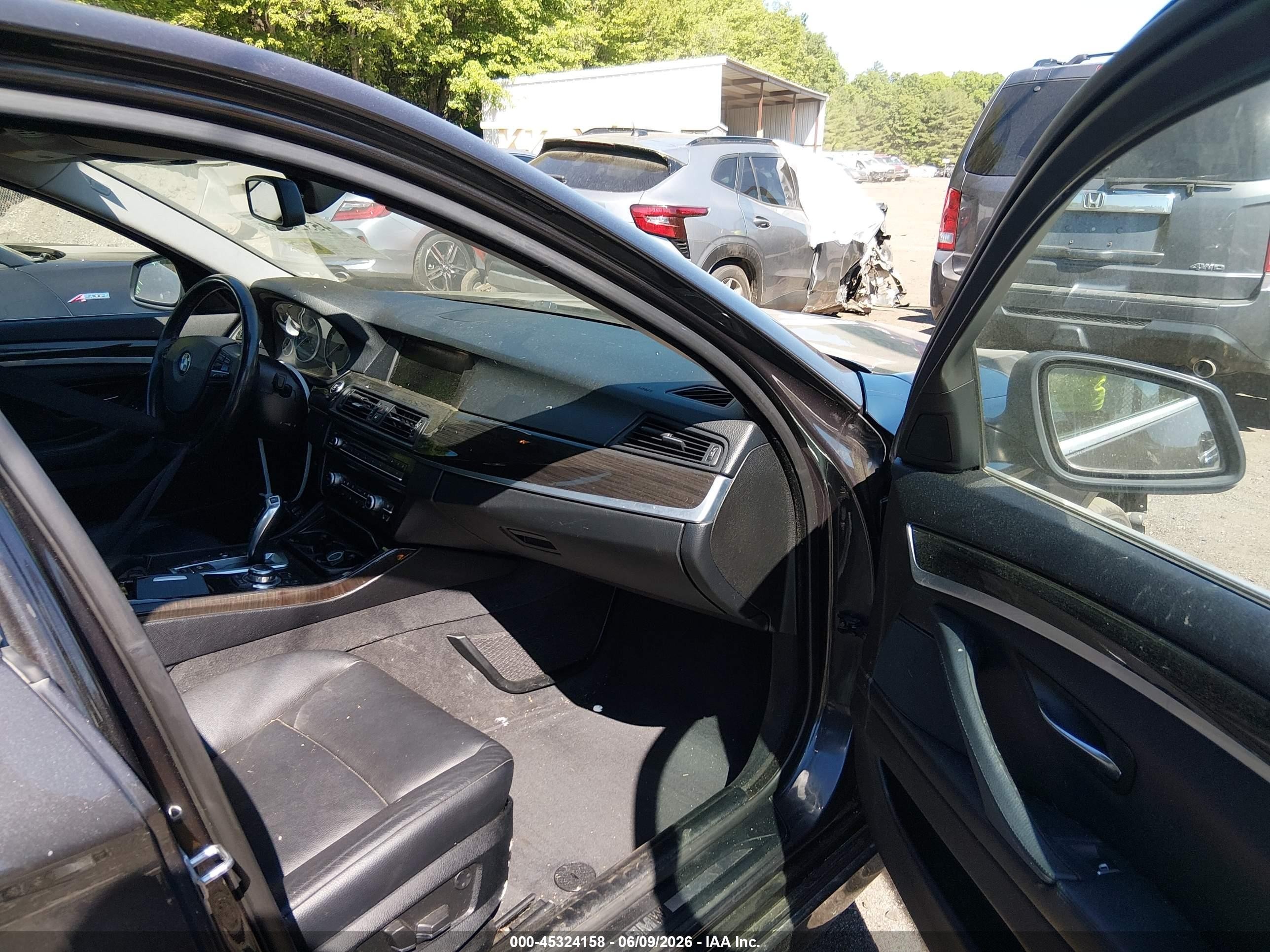 2013 Bmw 535i Xdrive Black vin: WBAFU7C54DDU74155