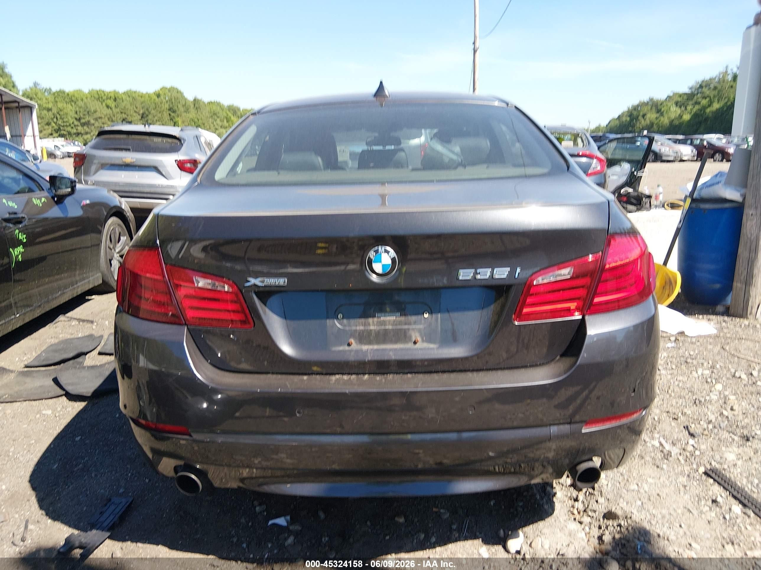 2013 Bmw 535i Xdrive Black vin: WBAFU7C54DDU74155