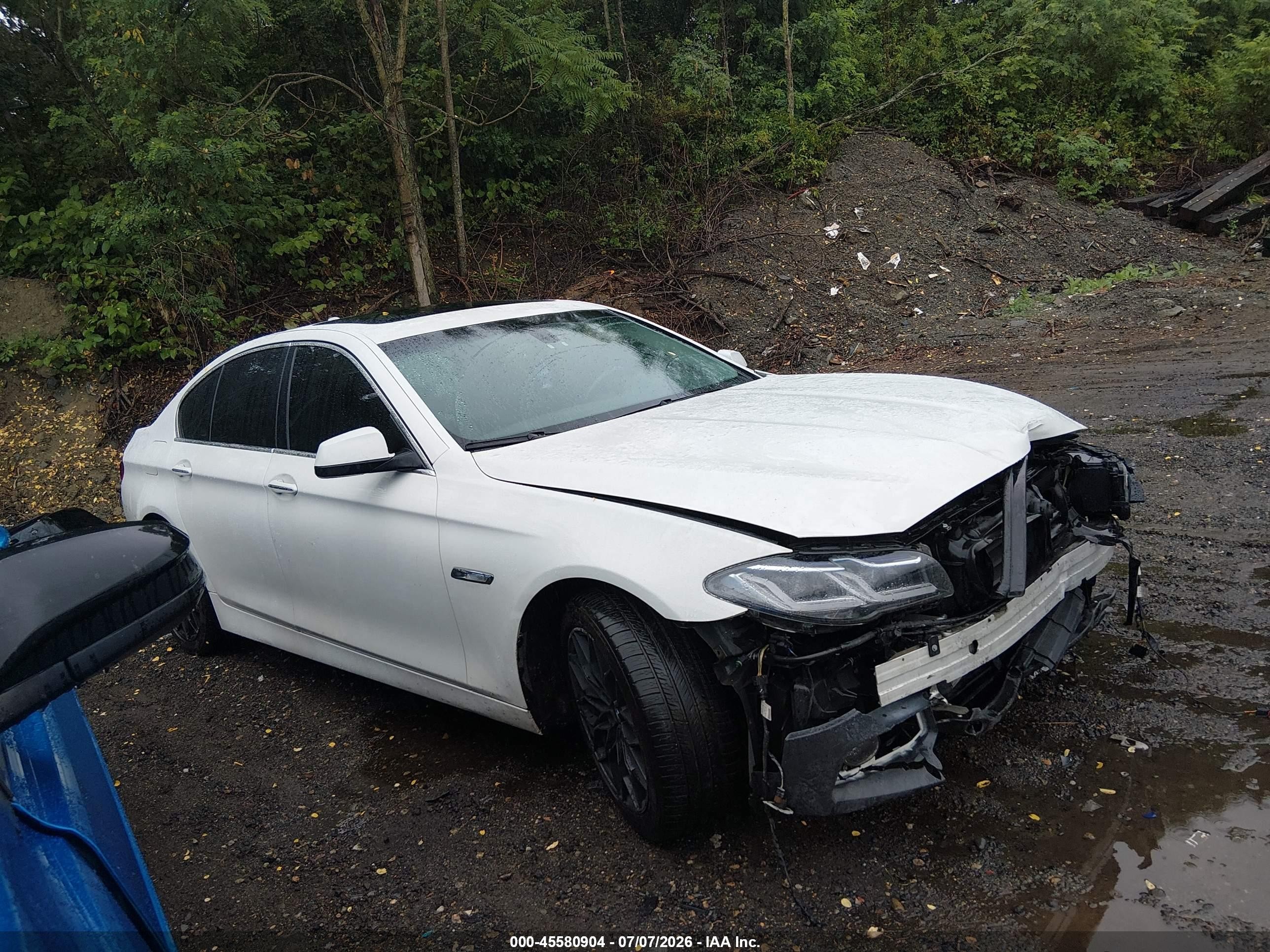 2013 Bmw 535i Xdrive White vin: WBAFU7C54DDU74916