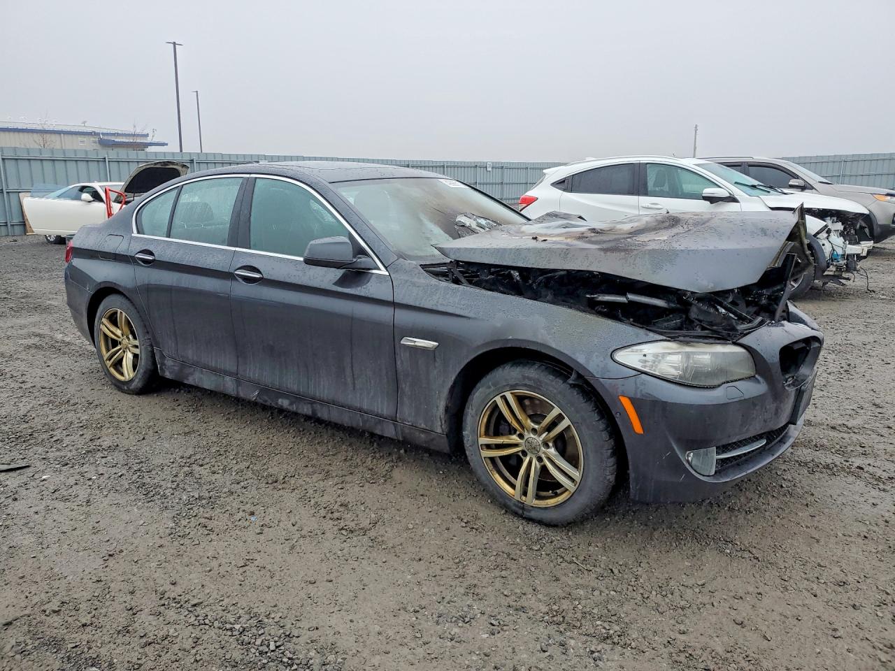 2013 Bmw 535 Xi Серый vin: WBAFU7C54DDU75239
