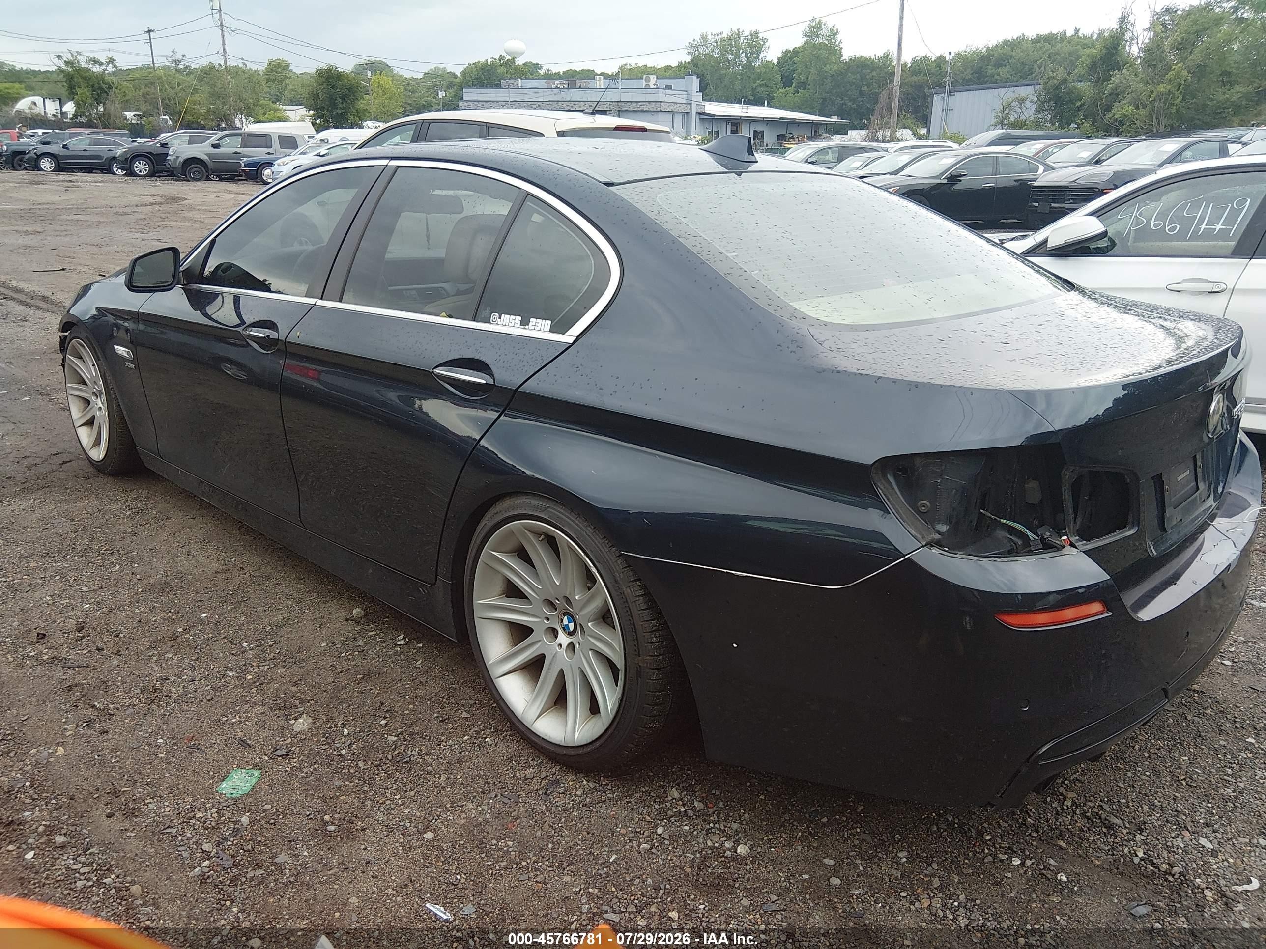 2011 Bmw 535i Xdrive Blue vin: WBAFU7C55BC777822