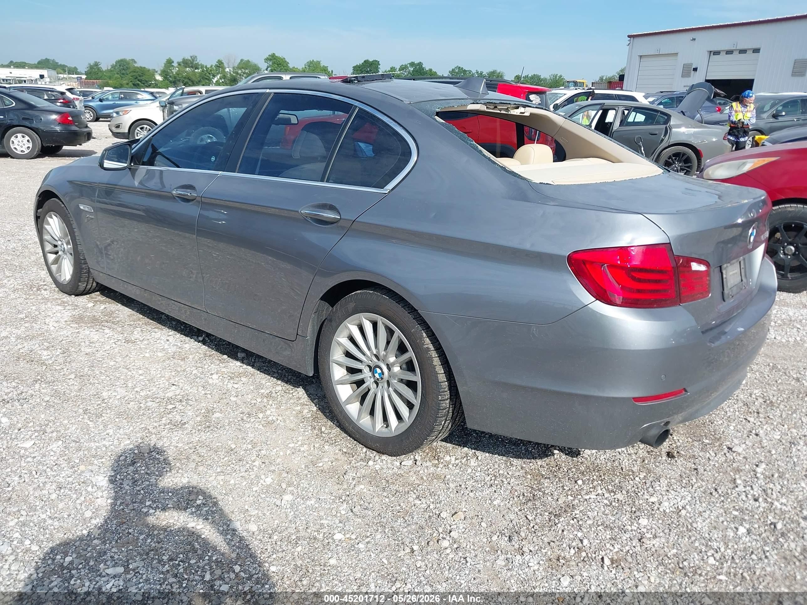 2011 Bmw 535i Xdrive Gray vin: WBAFU7C55BC870386