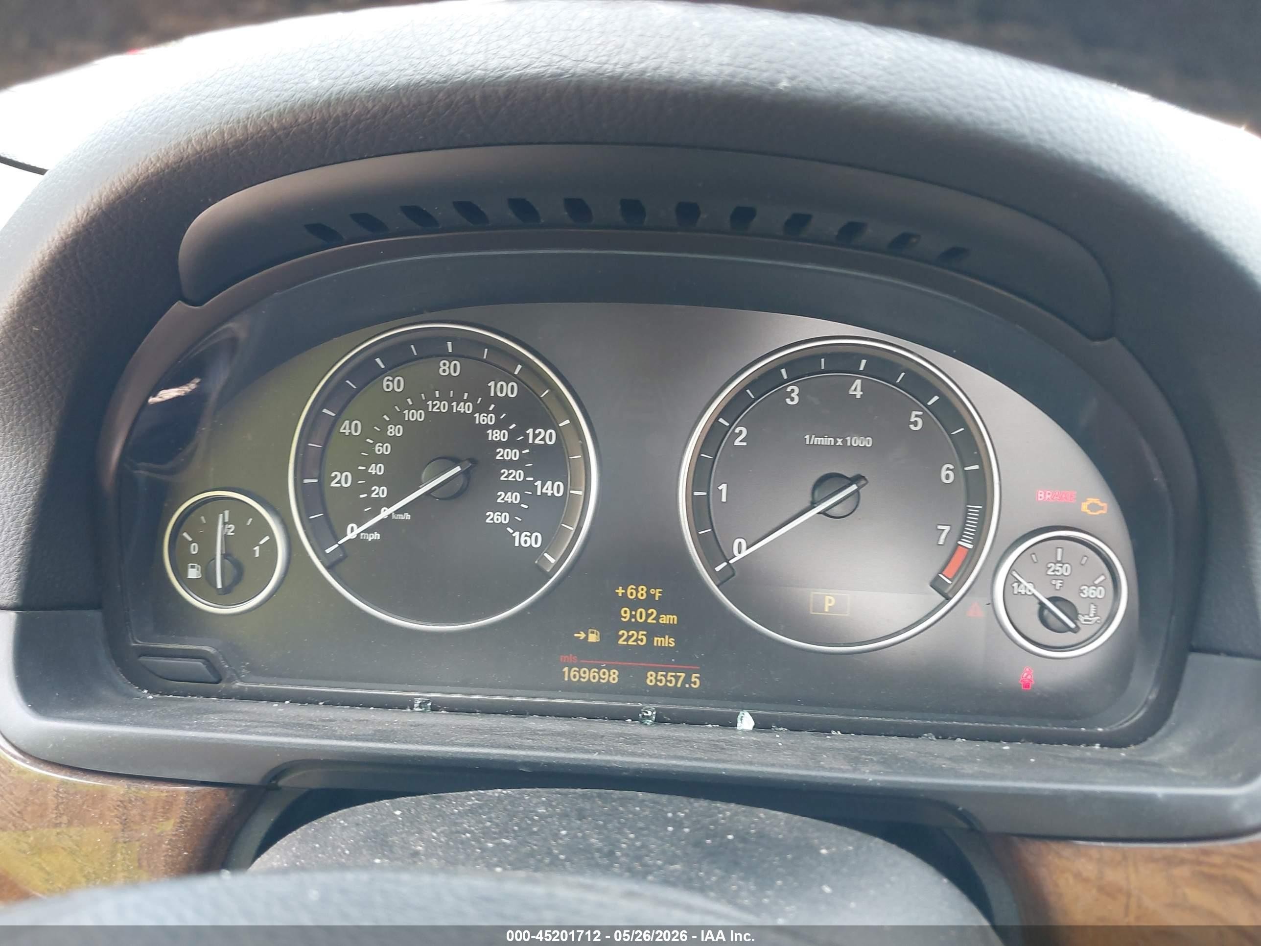 2011 Bmw 535i Xdrive Gray vin: WBAFU7C55BC870386