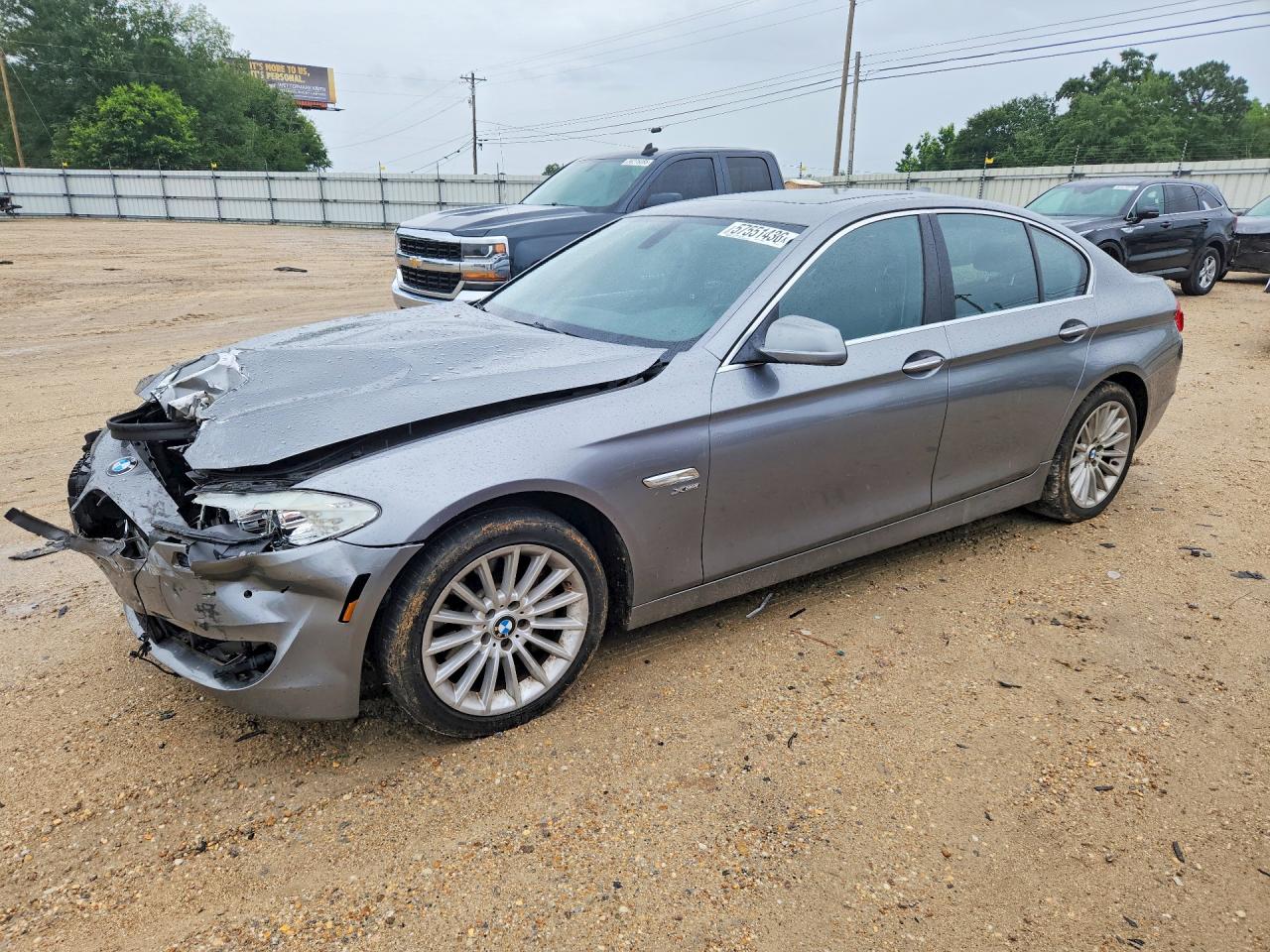 2011 Bmw 535 Xi Silver vin: WBAFU7C55BC871487