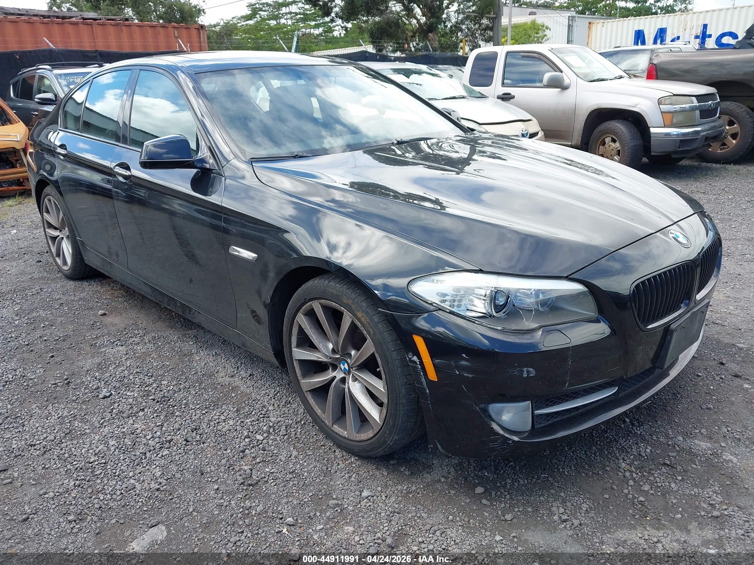 2011 Bmw 535i Xdrive Black vin: WBAFU7C55BC874597