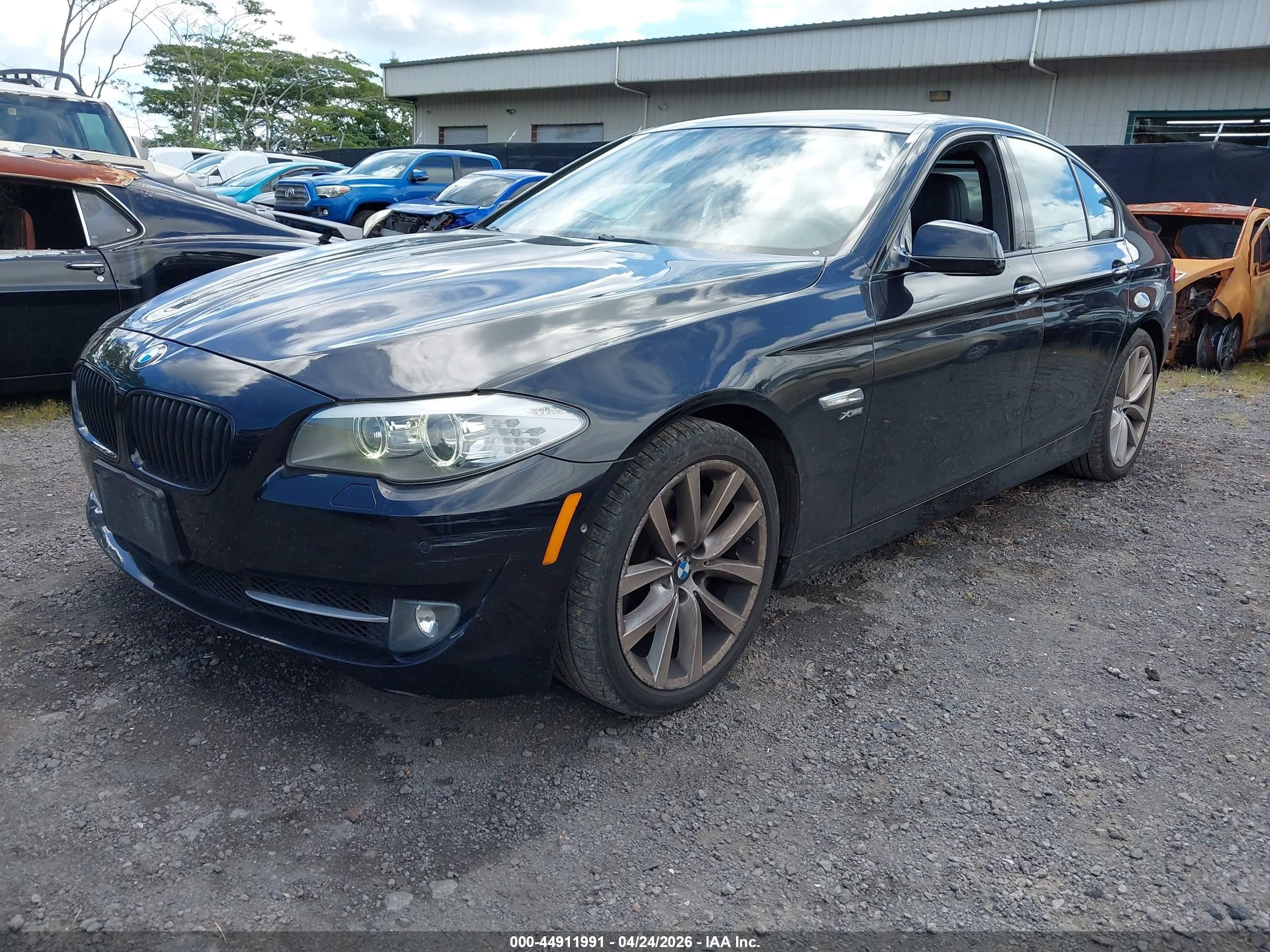 2011 Bmw 535i Xdrive Black vin: WBAFU7C55BC874597