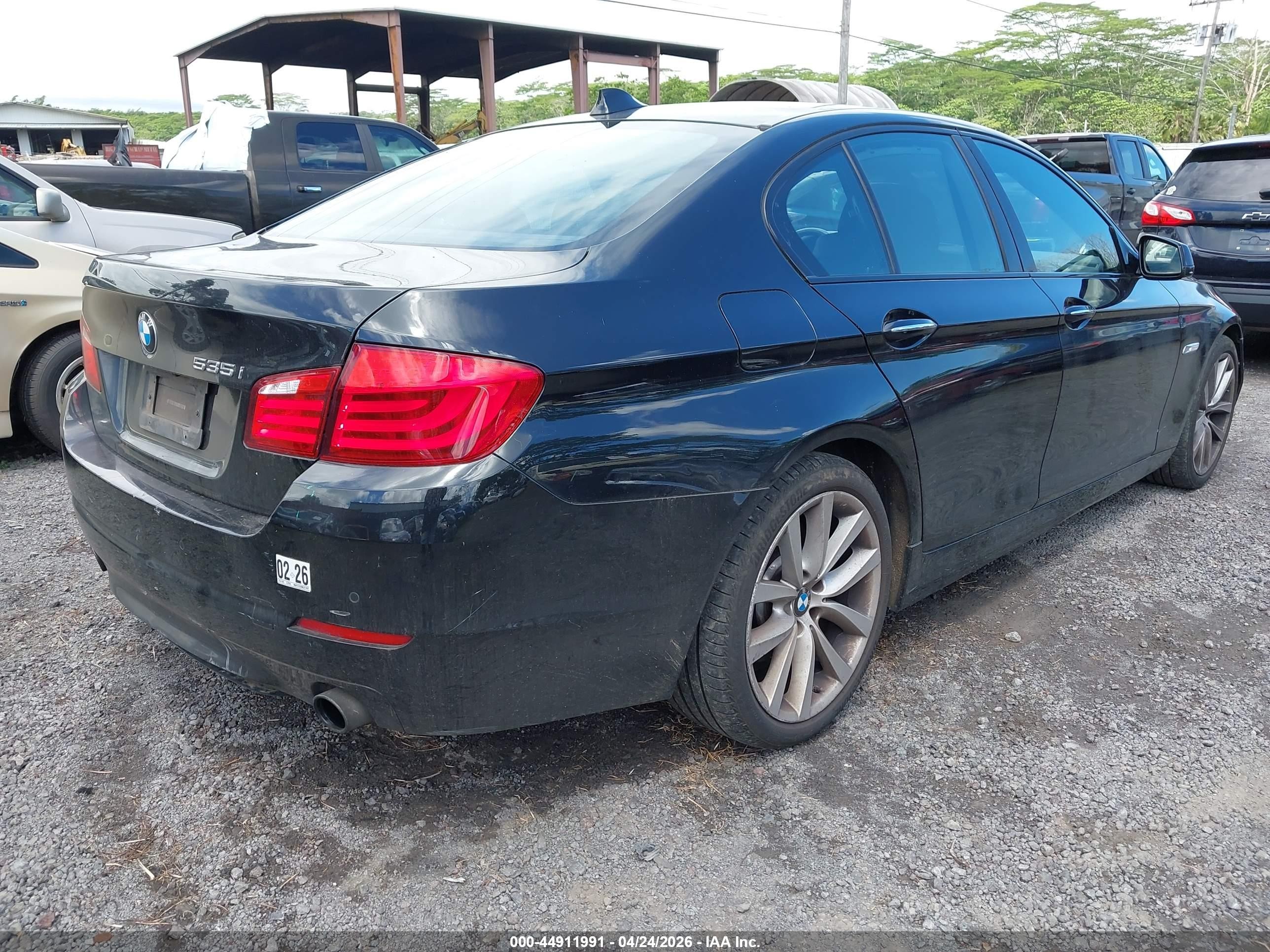 2011 Bmw 535i Xdrive Black vin: WBAFU7C55BC874597