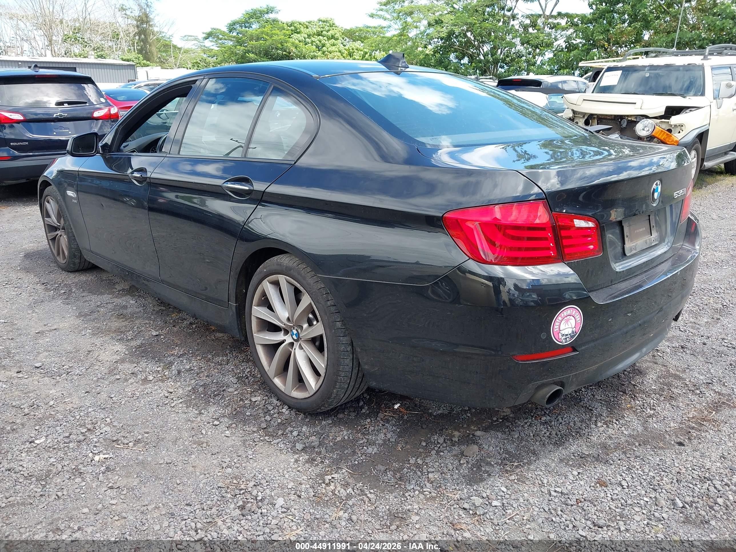 2011 Bmw 535i Xdrive Black vin: WBAFU7C55BC874597