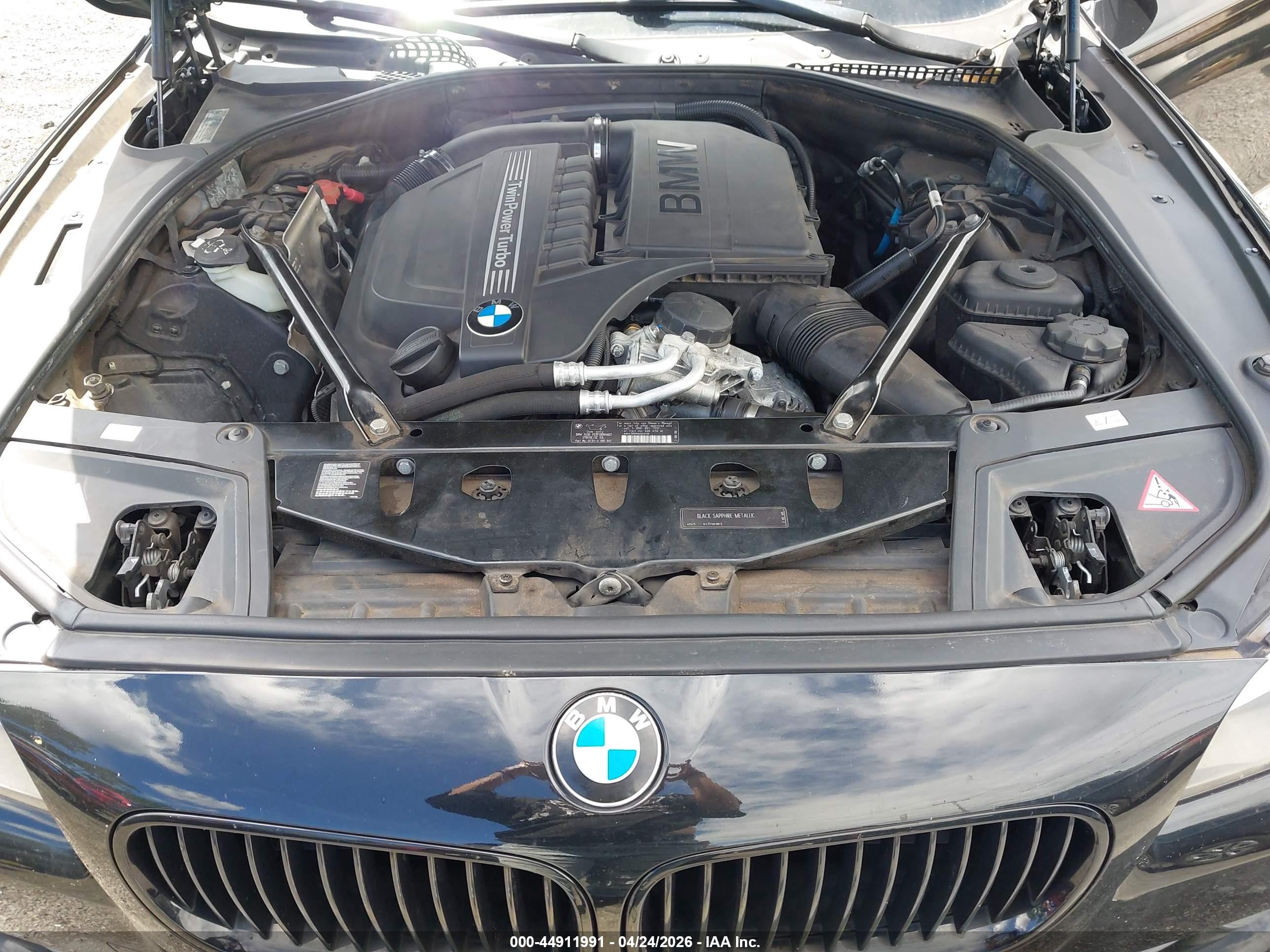 2011 Bmw 535i Xdrive Black vin: WBAFU7C55BC874597