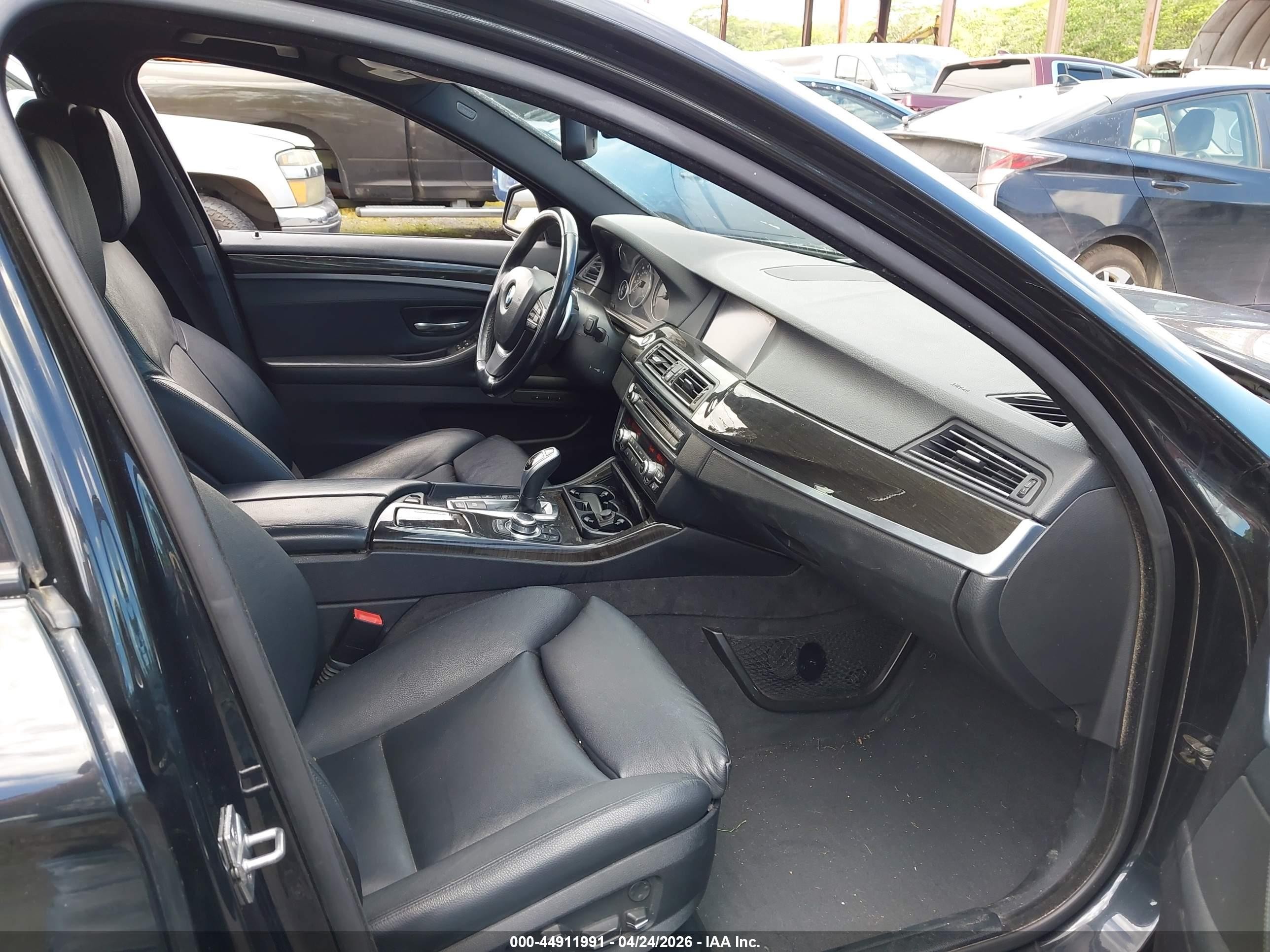 2011 Bmw 535i Xdrive Black vin: WBAFU7C55BC874597