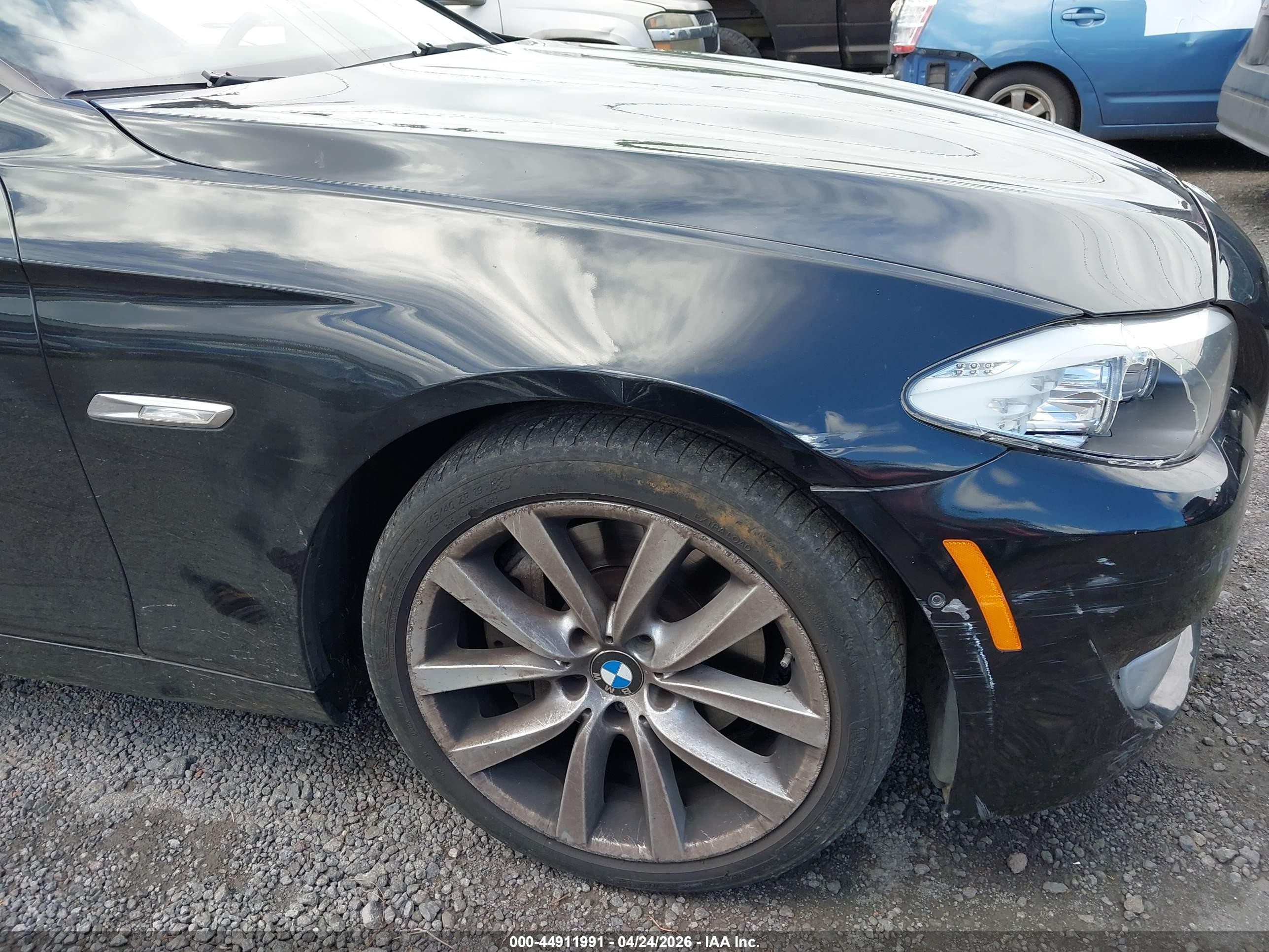 2011 Bmw 535i Xdrive Black vin: WBAFU7C55BC874597