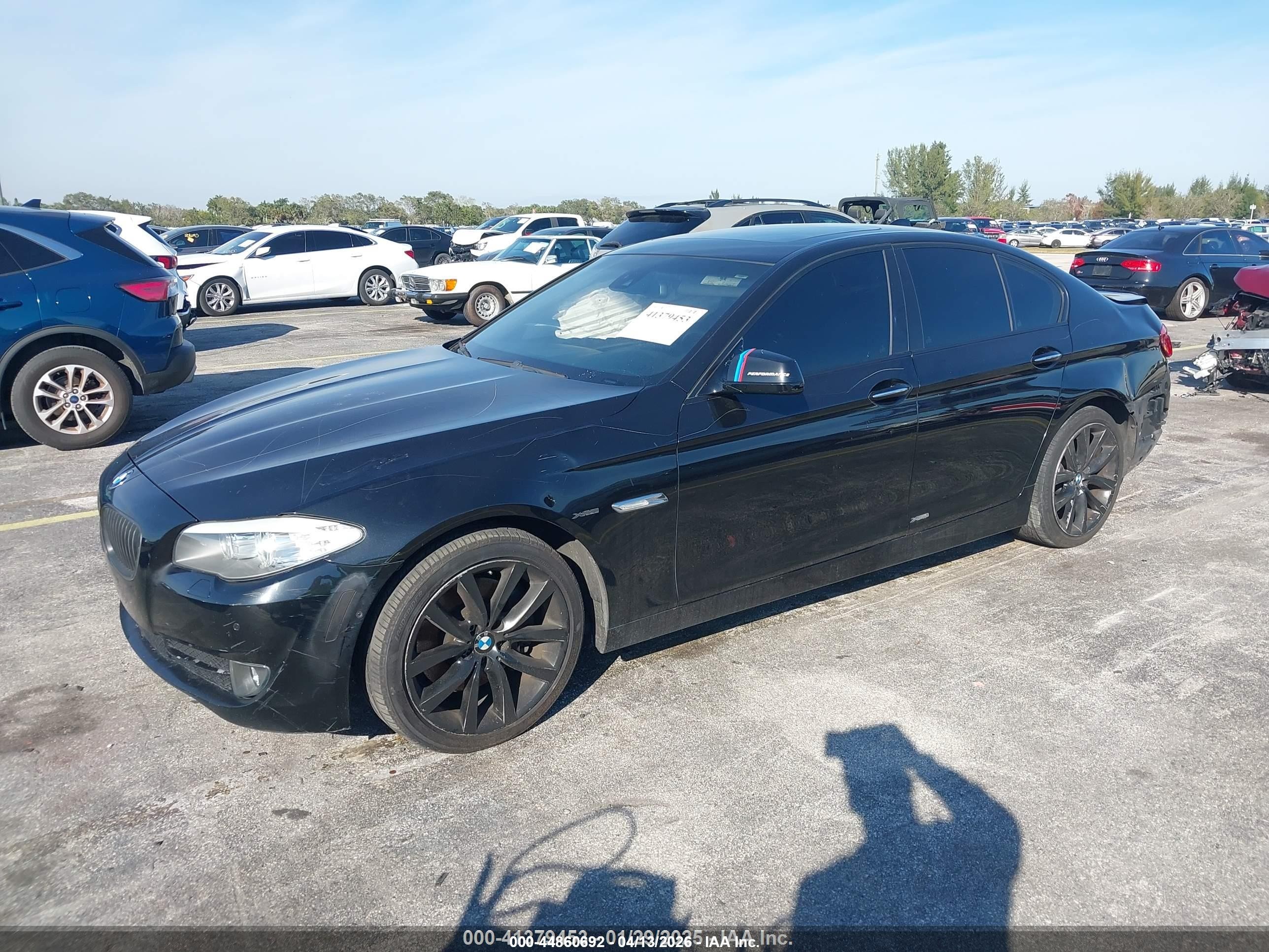 2011 Bmw 535i Xdrive Black vin: WBAFU7C55BC878553