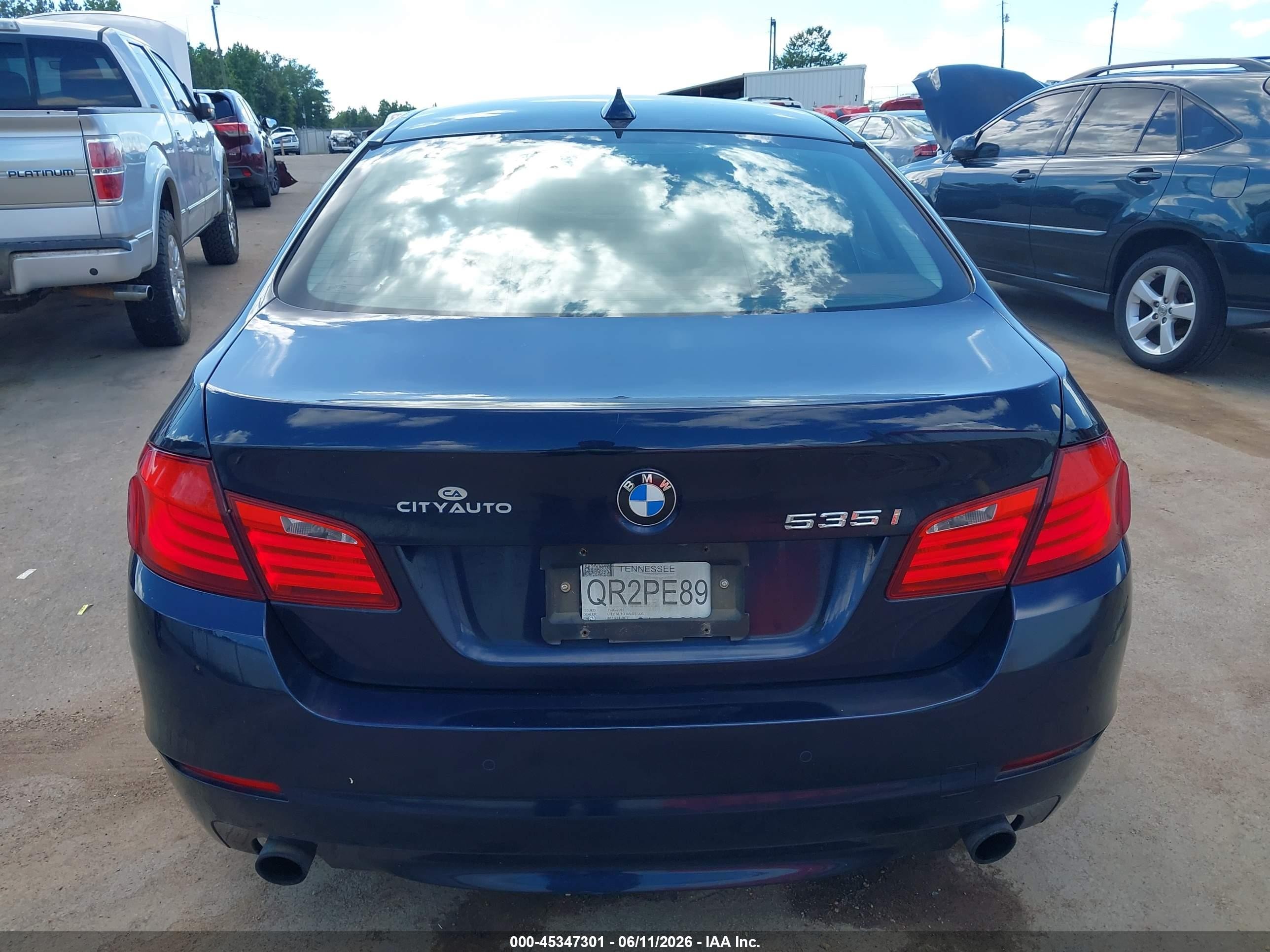 2011 Bmw 535i Xdrive Синий vin: WBAFU7C55BDU56440