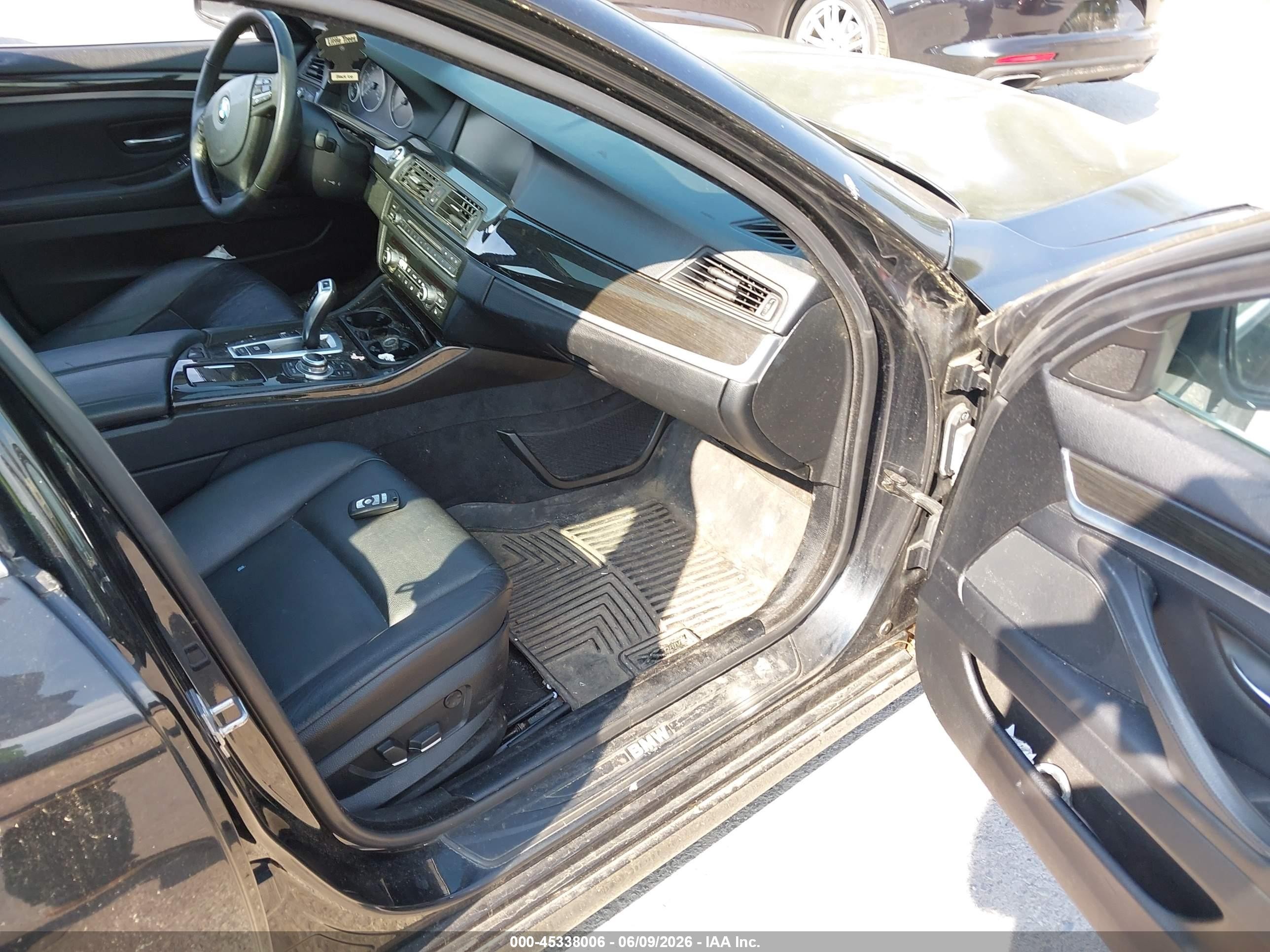 2012 Bmw 535i Xdrive Black vin: WBAFU7C55CDU62305