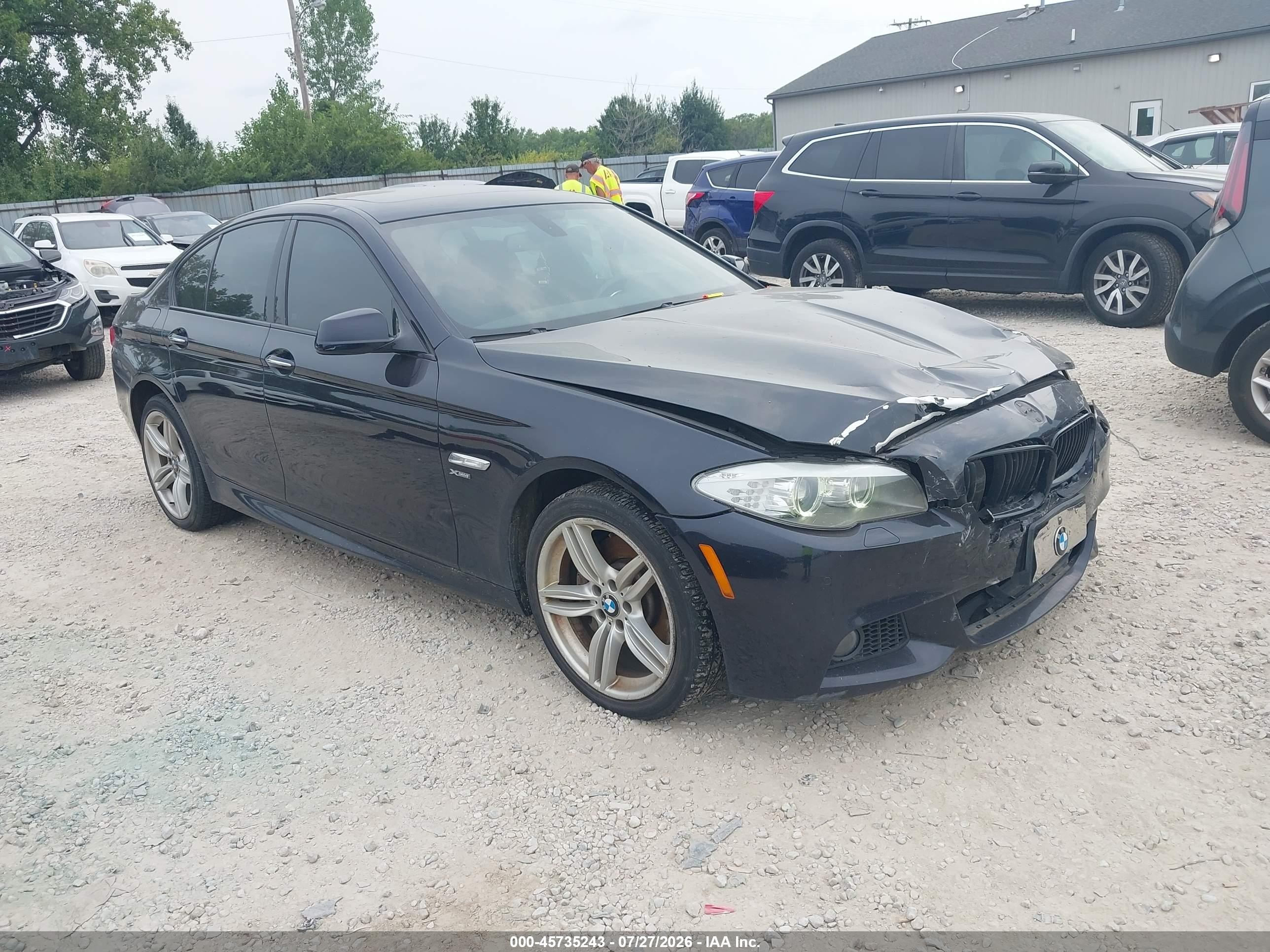 2012 Bmw 535i Xdrive Black vin: WBAFU7C55CDU64796