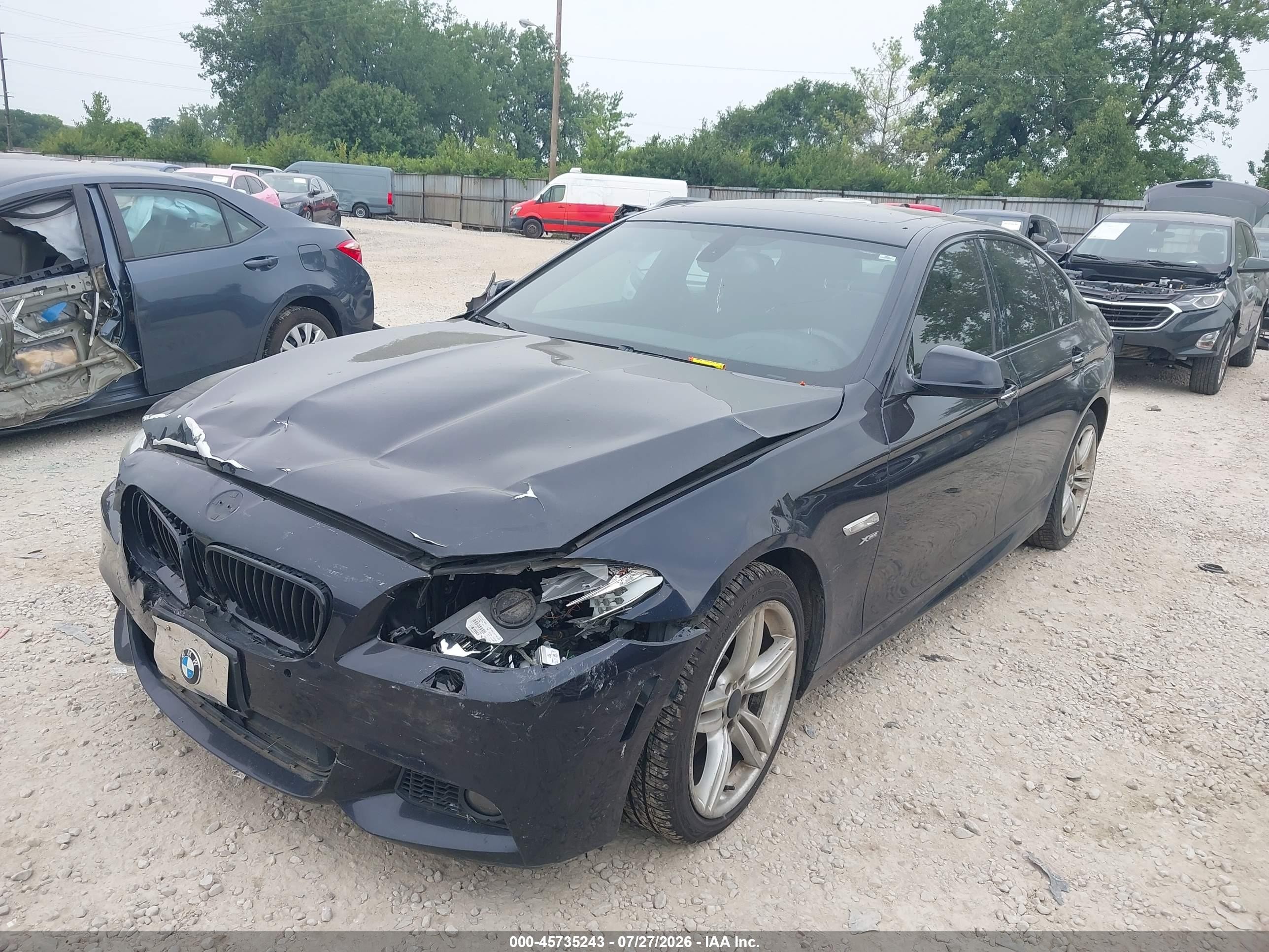 2012 Bmw 535i Xdrive Black vin: WBAFU7C55CDU64796