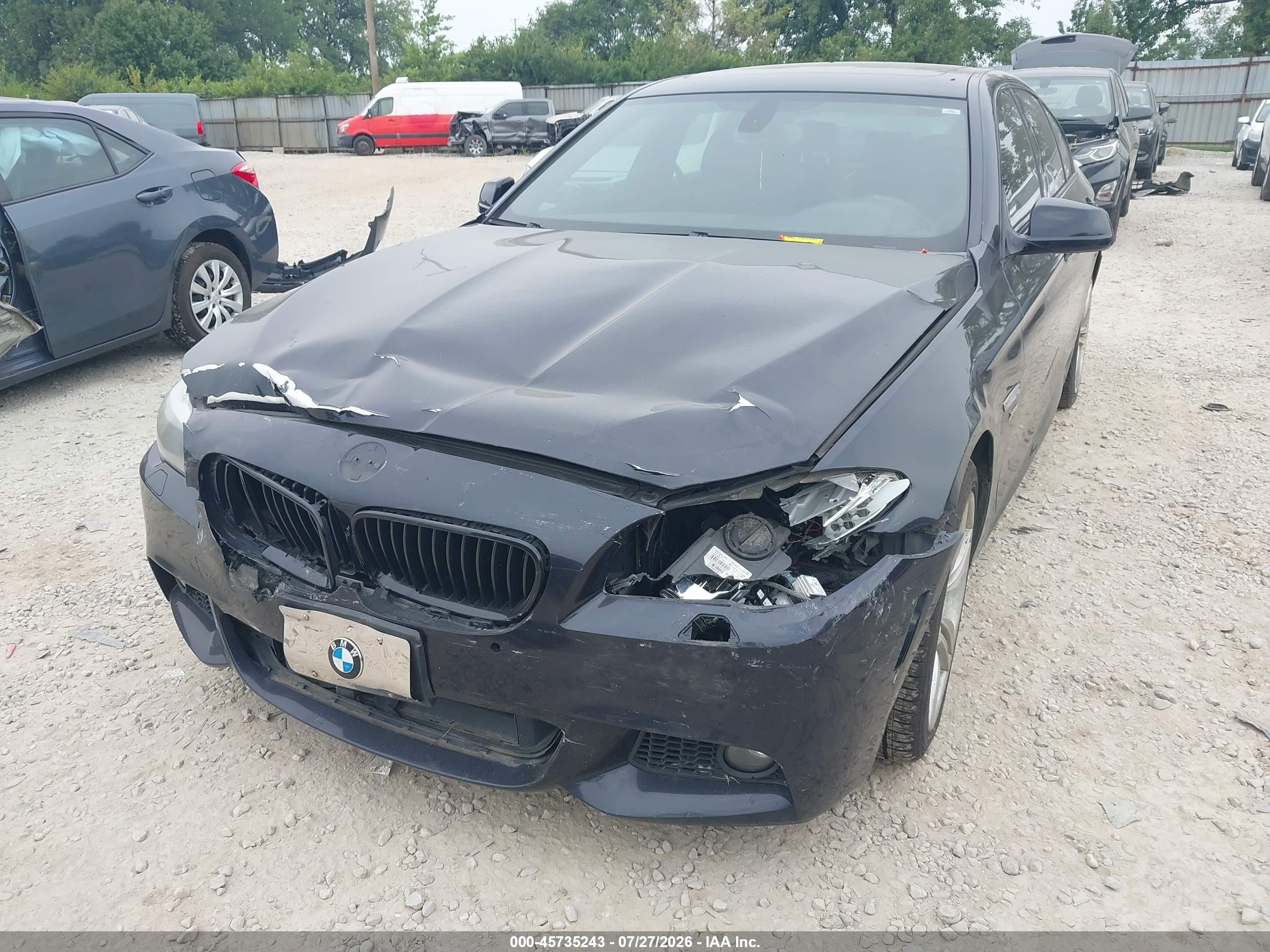 2012 Bmw 535i Xdrive Black vin: WBAFU7C55CDU64796