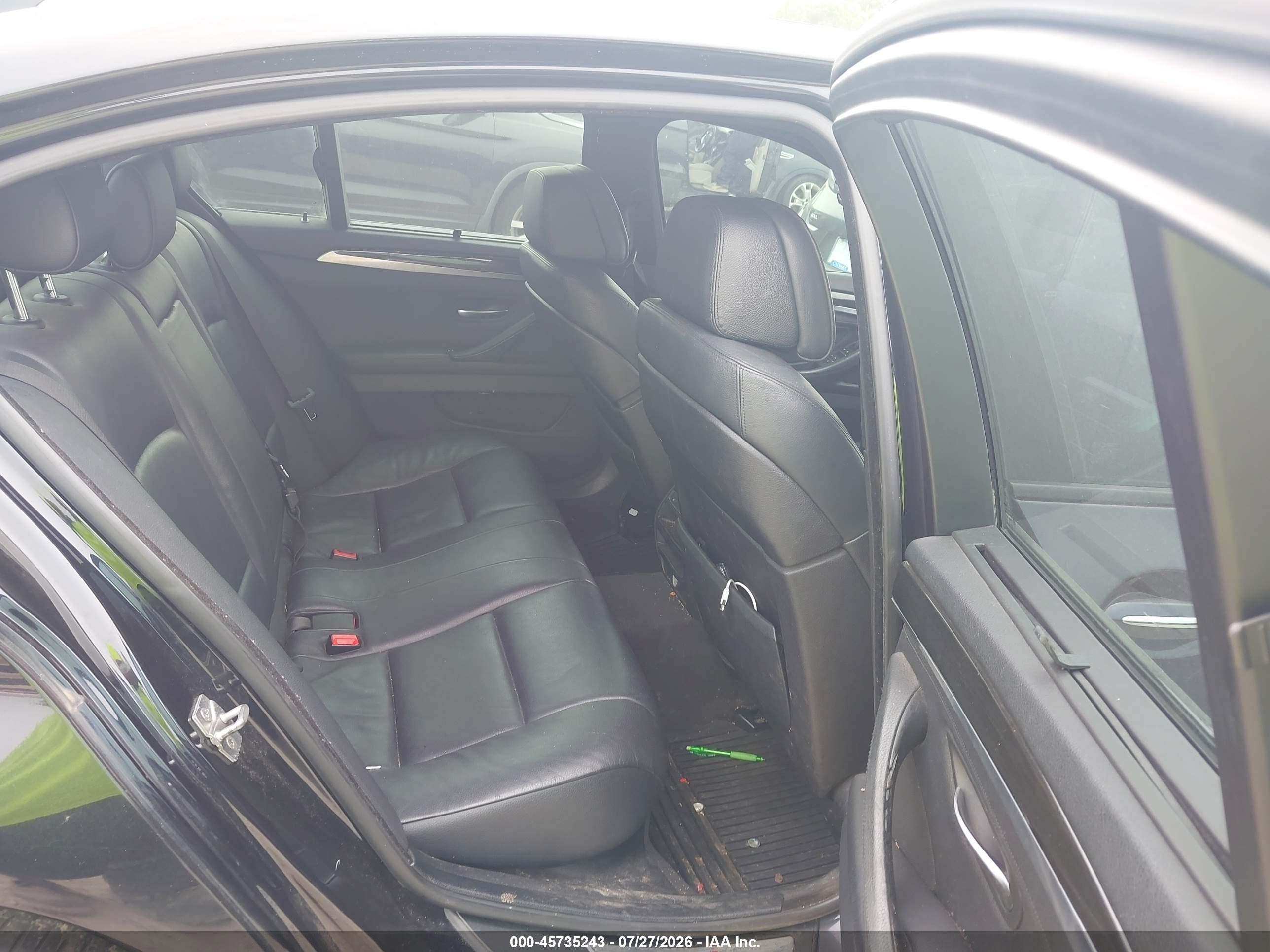 2012 Bmw 535i Xdrive Black vin: WBAFU7C55CDU64796