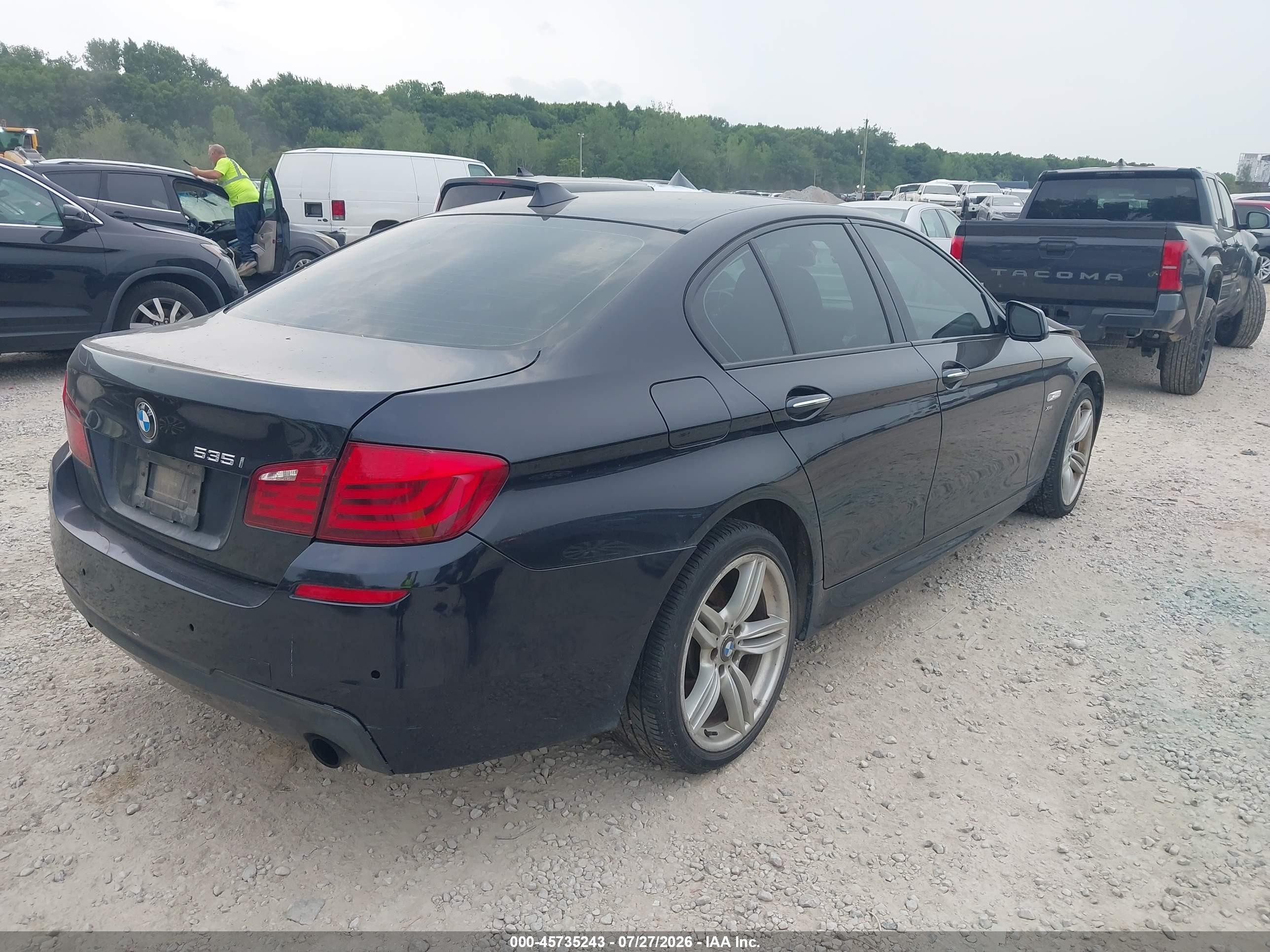 2012 Bmw 535i Xdrive Black vin: WBAFU7C55CDU64796