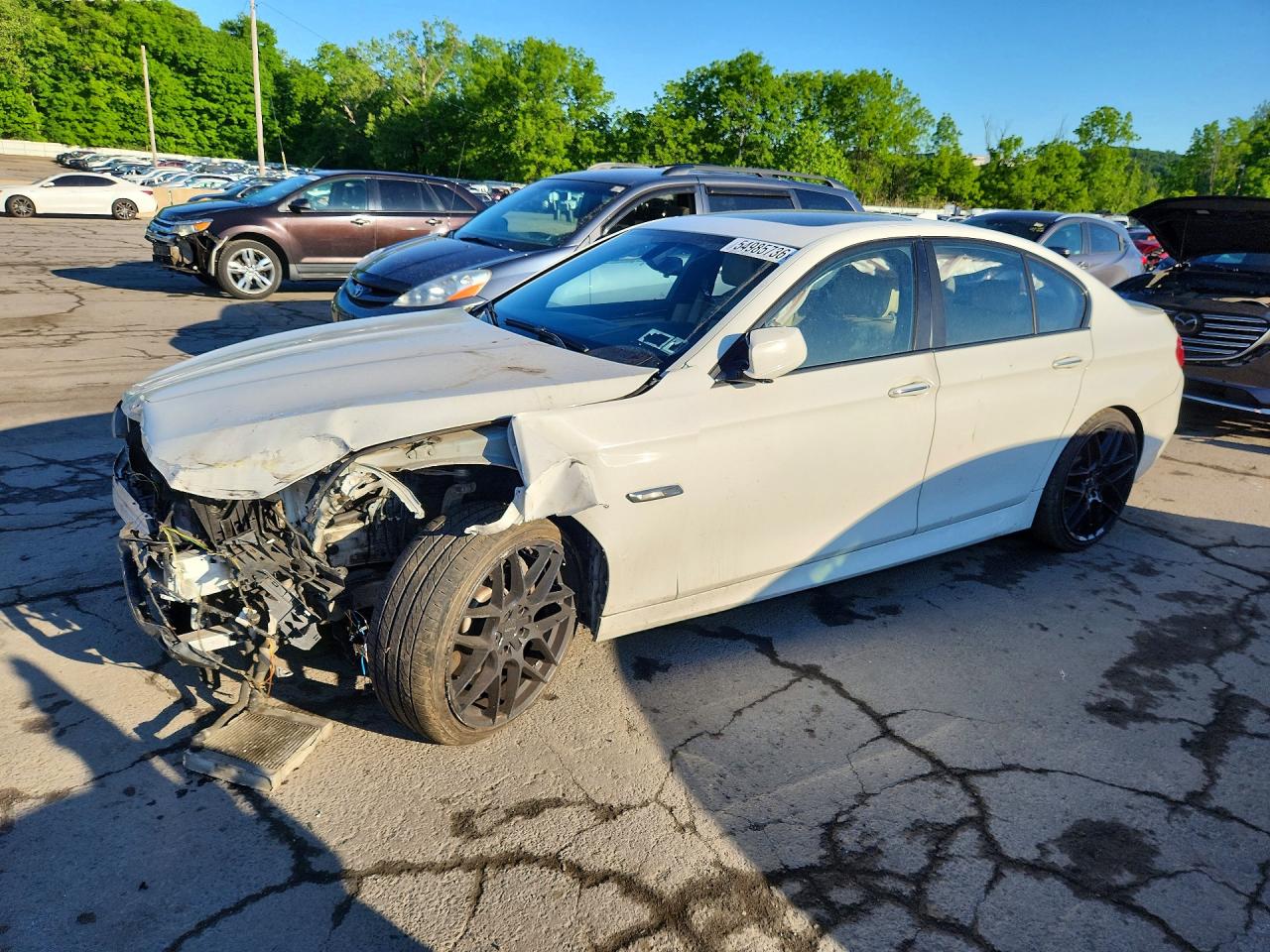 2013 Bmw 535 Xi White vin: WBAFU7C55DDU71183