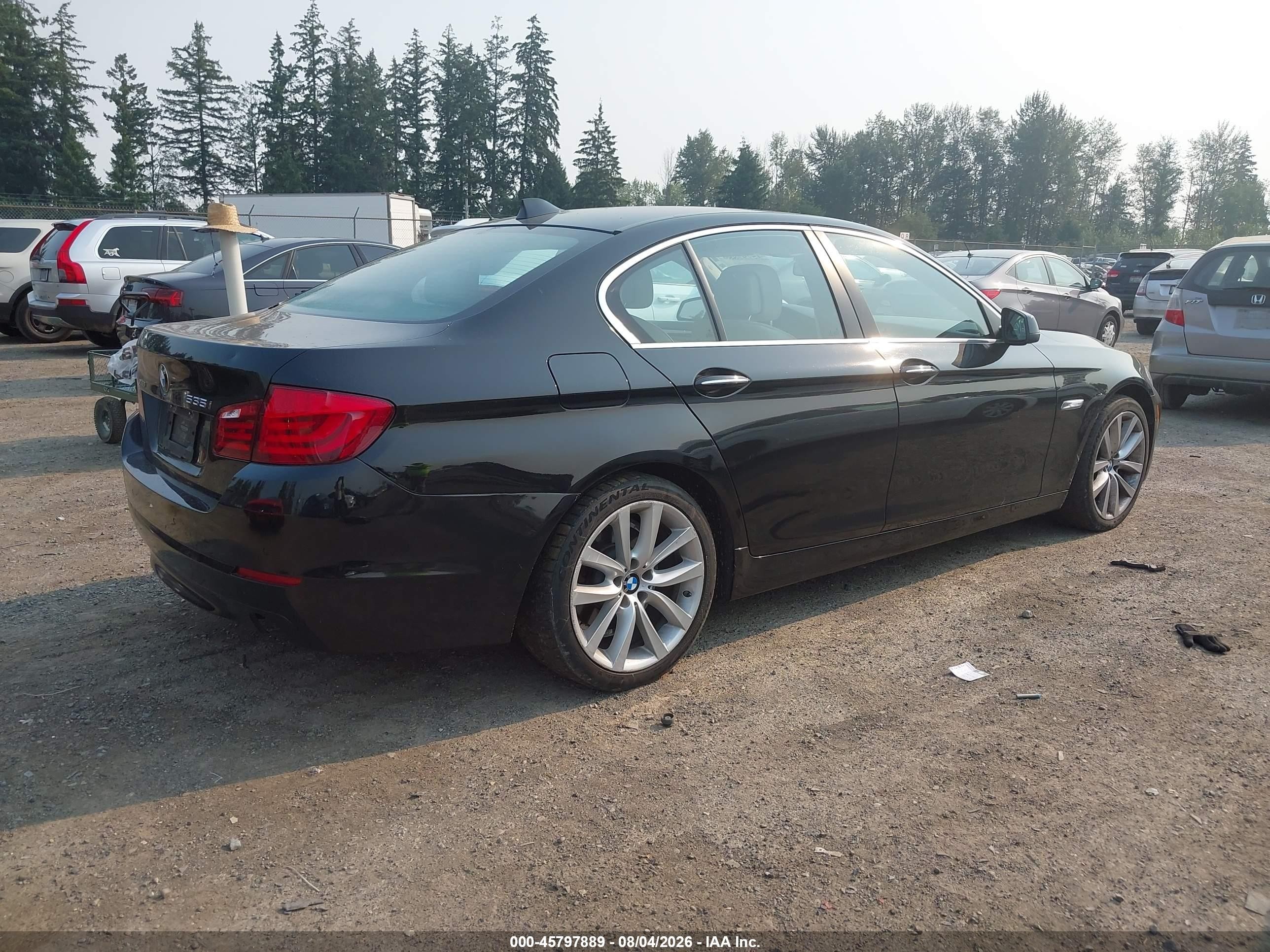 2013 Bmw 535 Xi Black vin: WBAFU7C55DDU71751