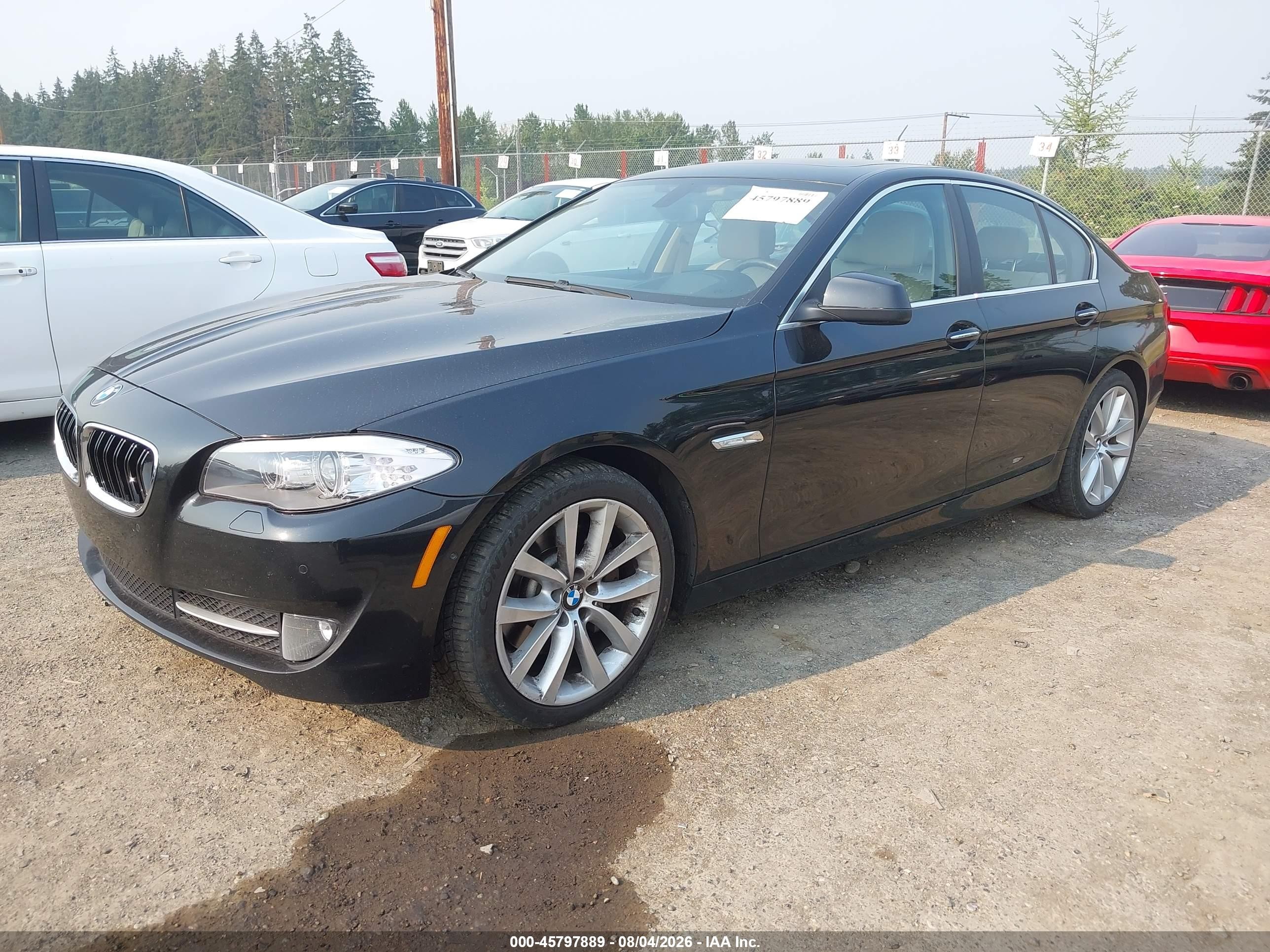 2013 Bmw 535 Xi Black vin: WBAFU7C55DDU71751