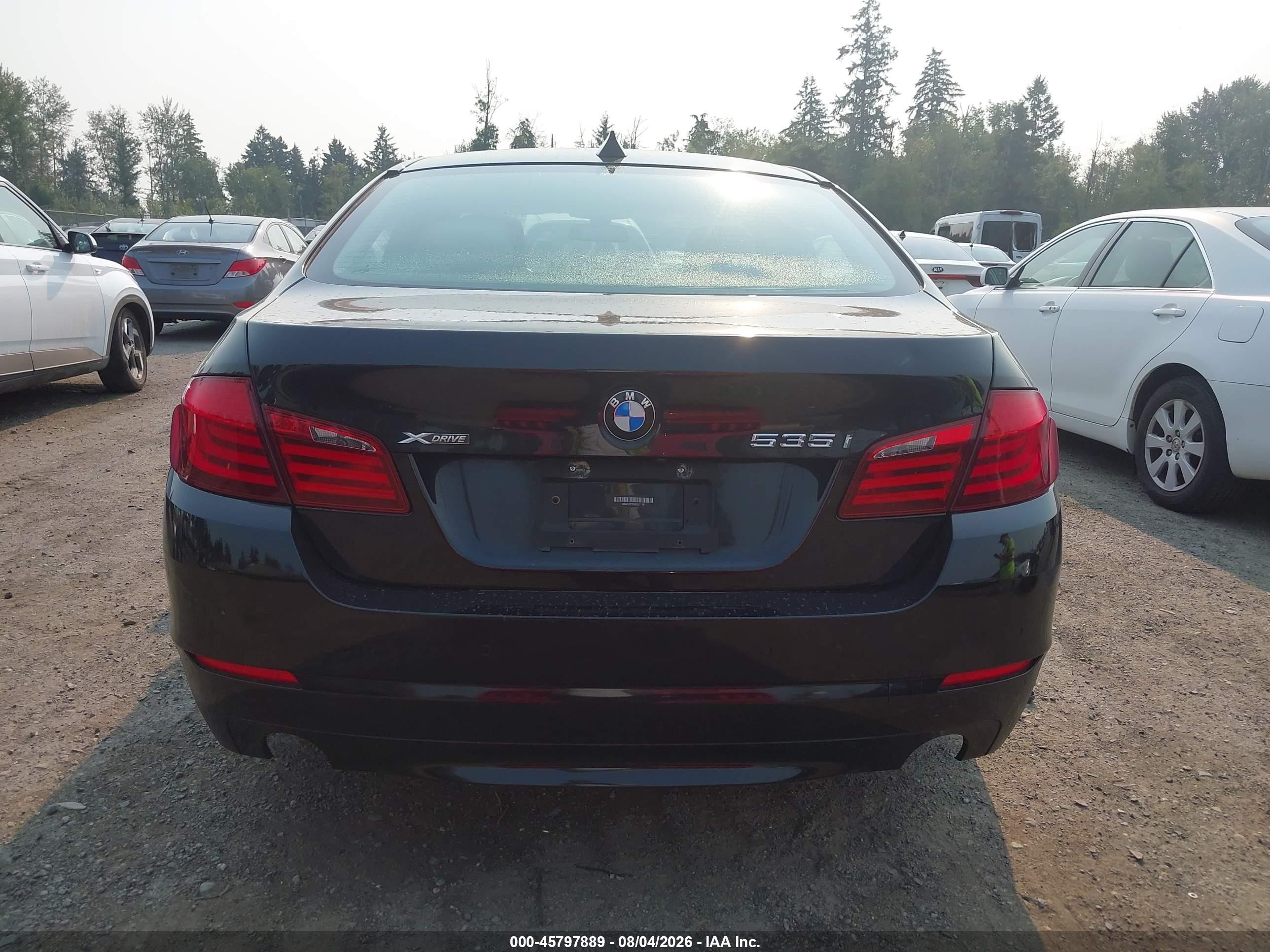 2013 Bmw 535 Xi Black vin: WBAFU7C55DDU71751