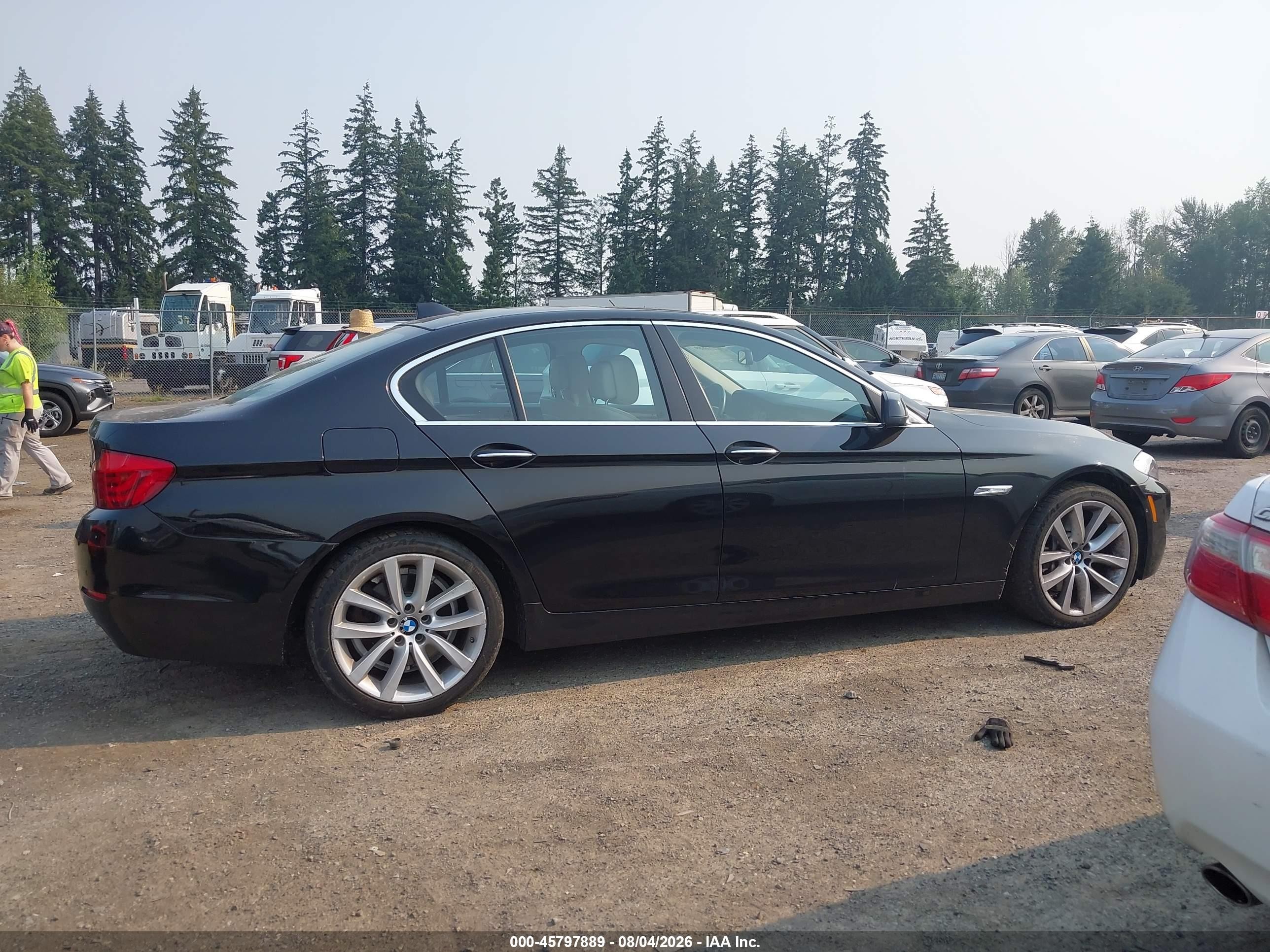 2013 Bmw 535 Xi Black vin: WBAFU7C55DDU71751