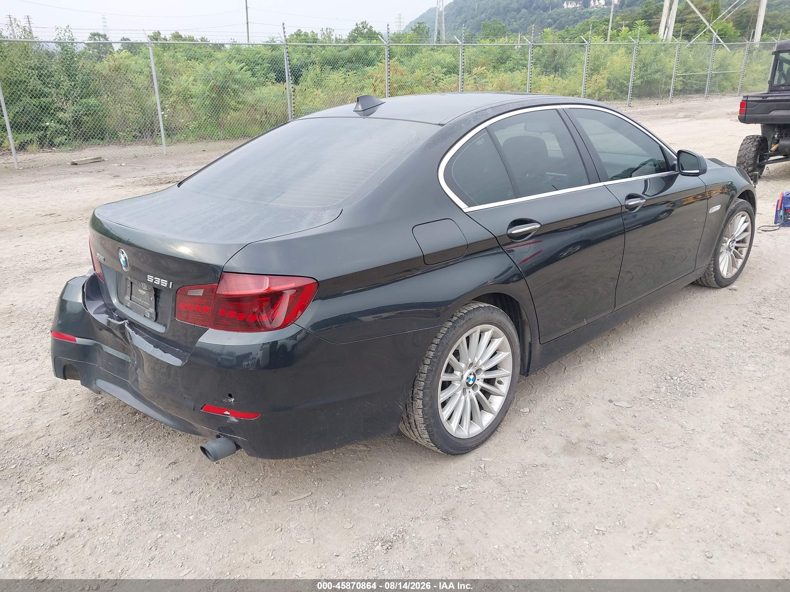 2013 Bmw 535i Xdrive Black vin: WBAFU7C55DDU72768