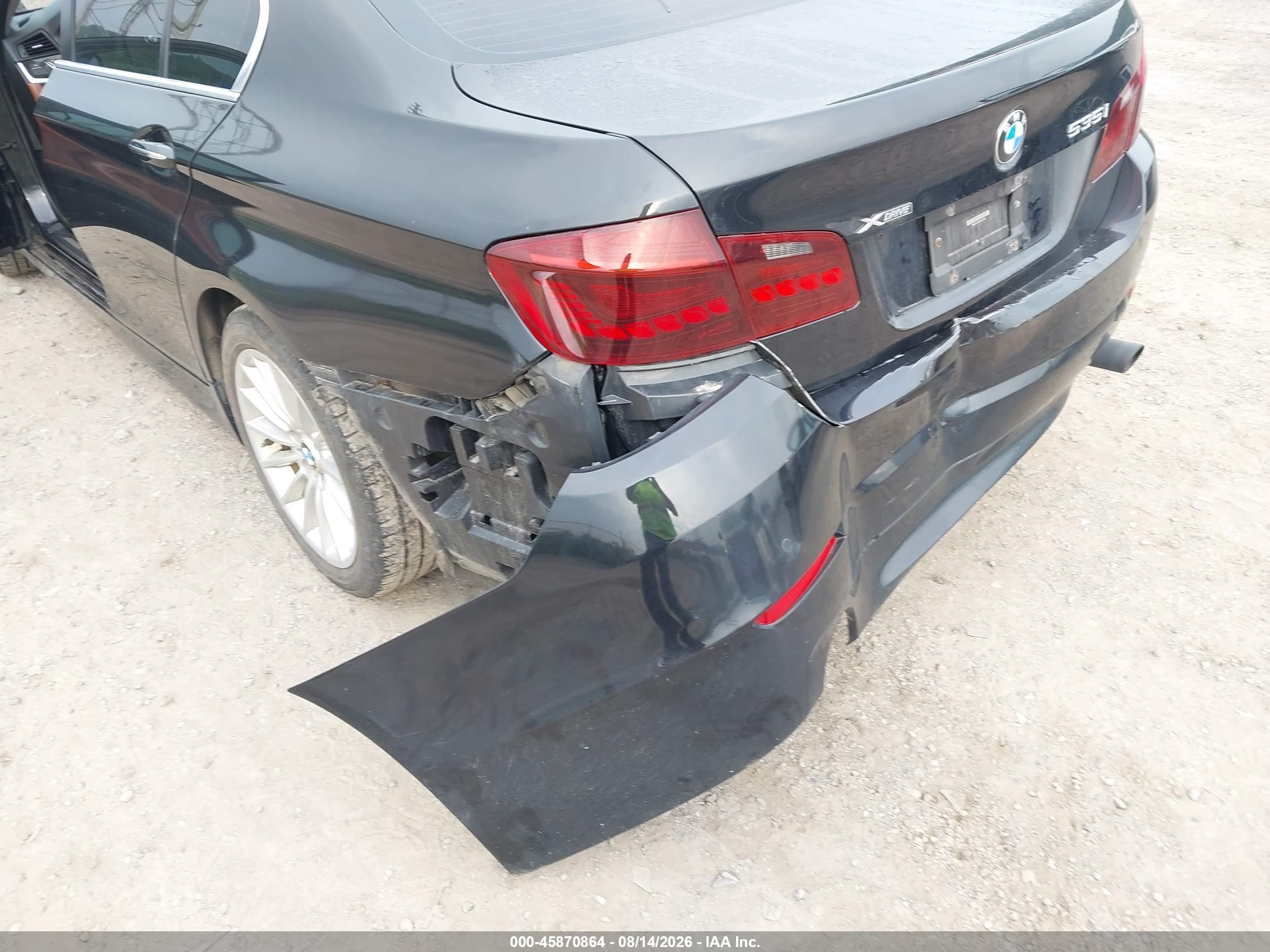 2013 Bmw 535i Xdrive Black vin: WBAFU7C55DDU72768