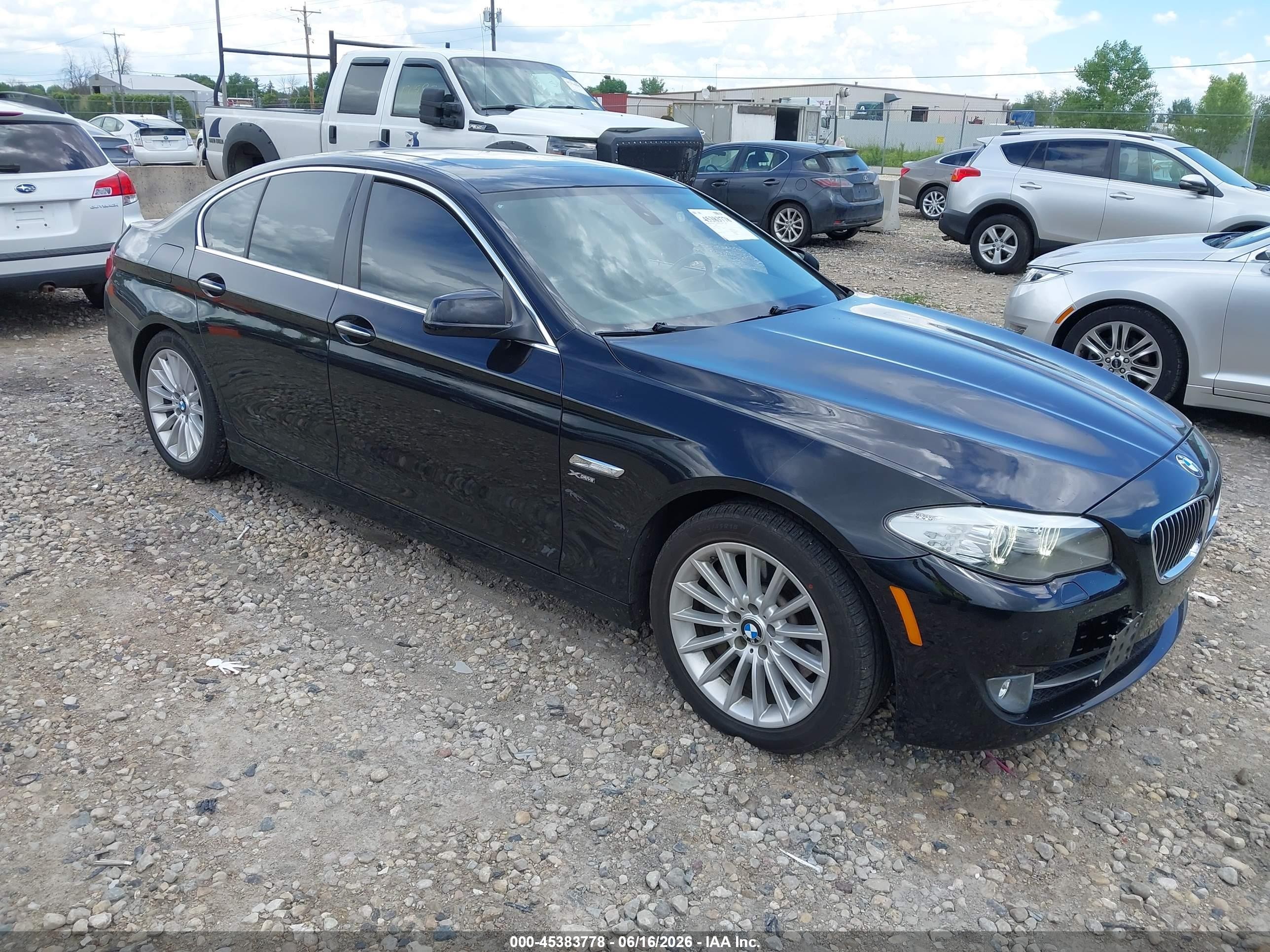 2012 Bmw 535i Xdrive Black vin: WBAFU7C56CDU57923