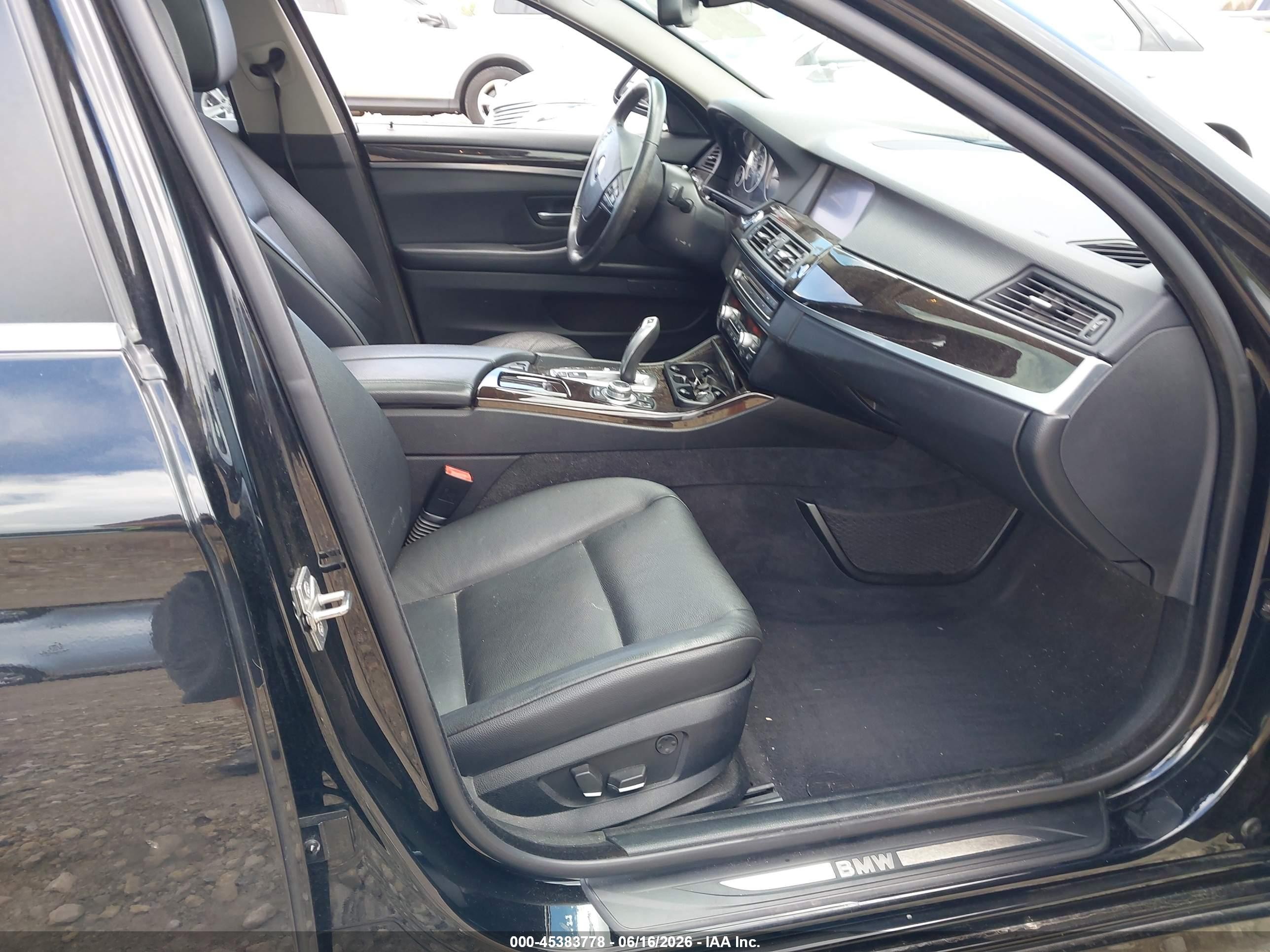 2012 Bmw 535i Xdrive Black vin: WBAFU7C56CDU57923
