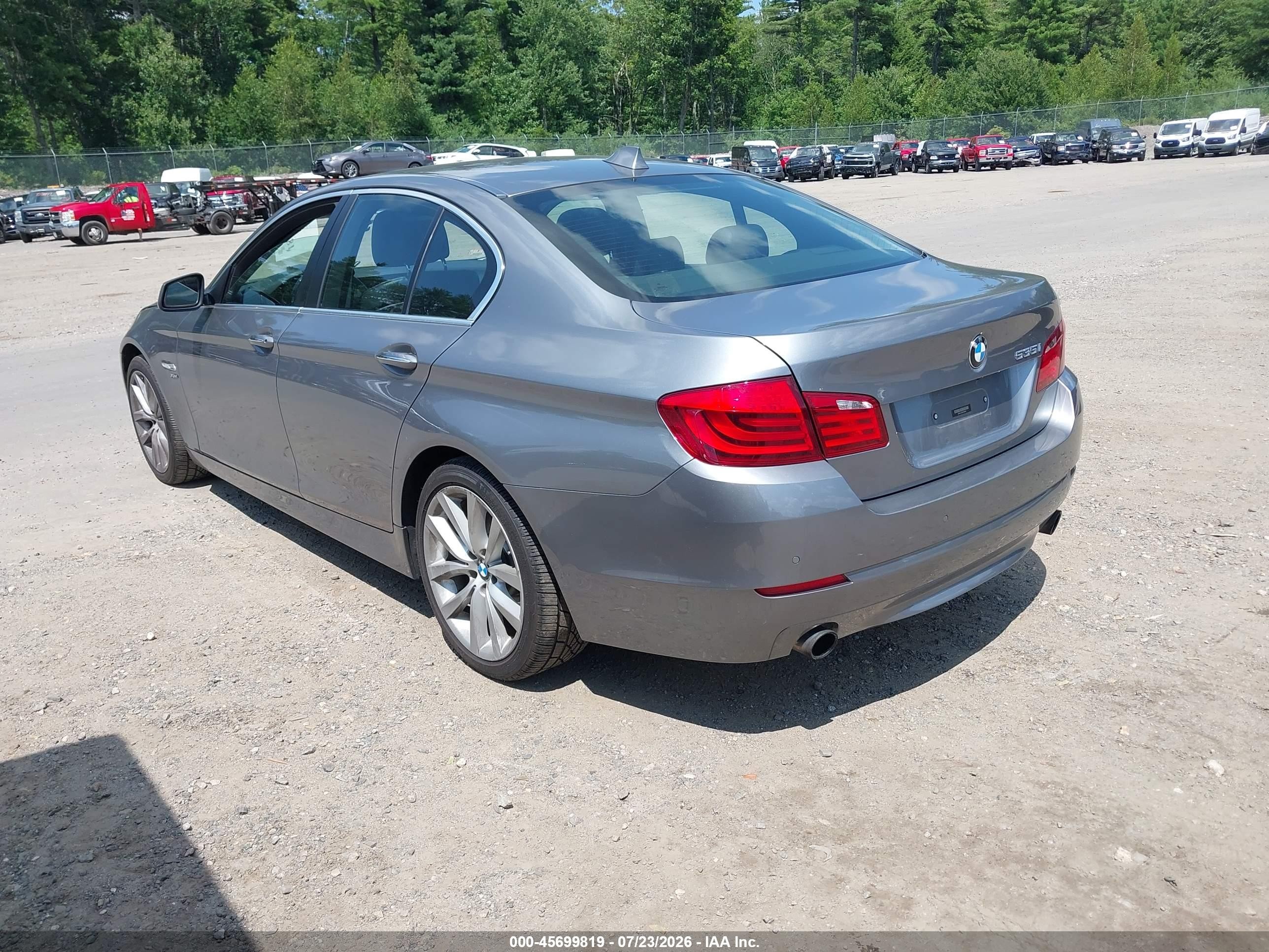 2012 Bmw 535i Xdrive Gray vin: WBAFU7C56CDU60952