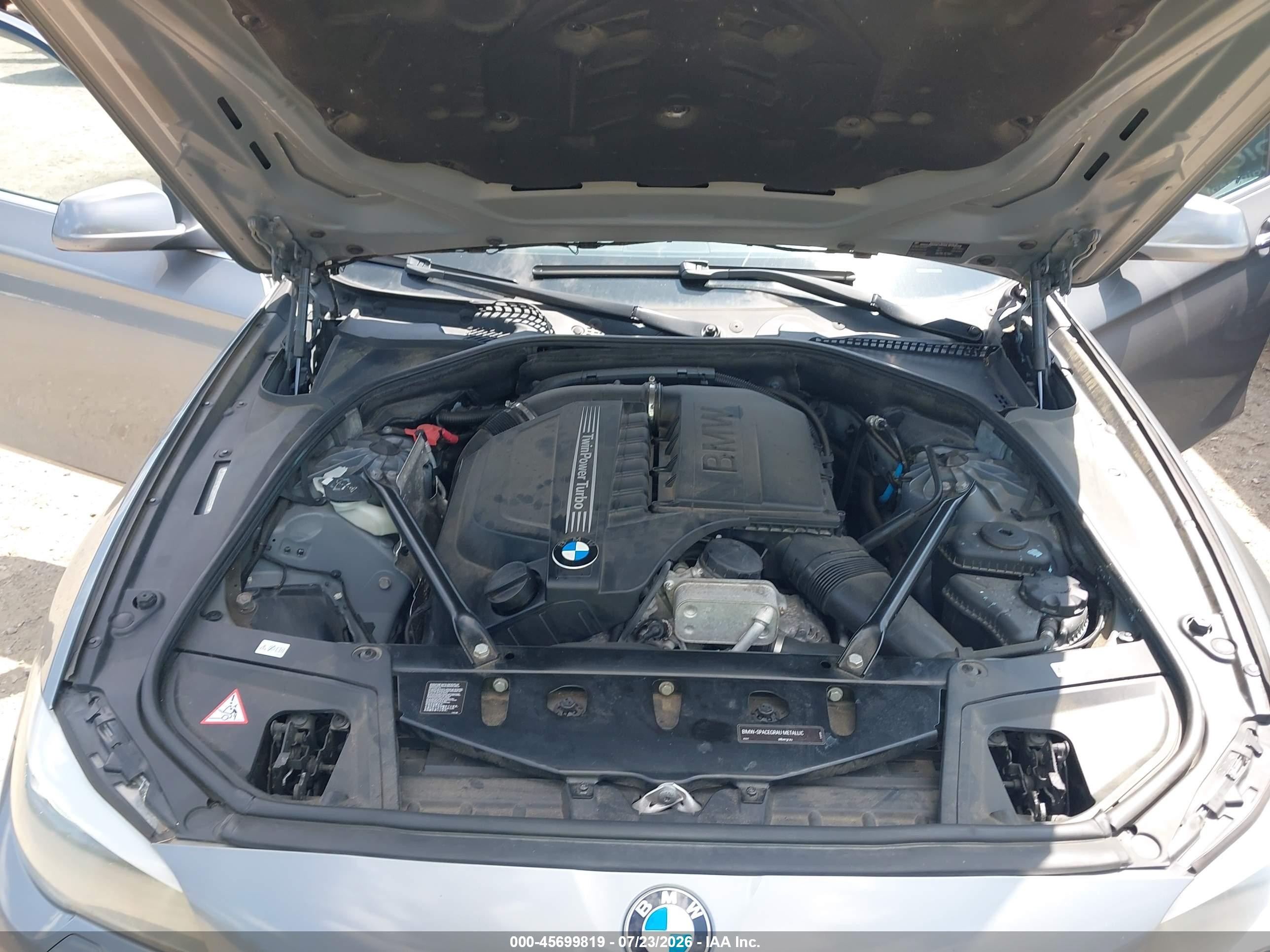 2012 Bmw 535i Xdrive Gray vin: WBAFU7C56CDU60952
