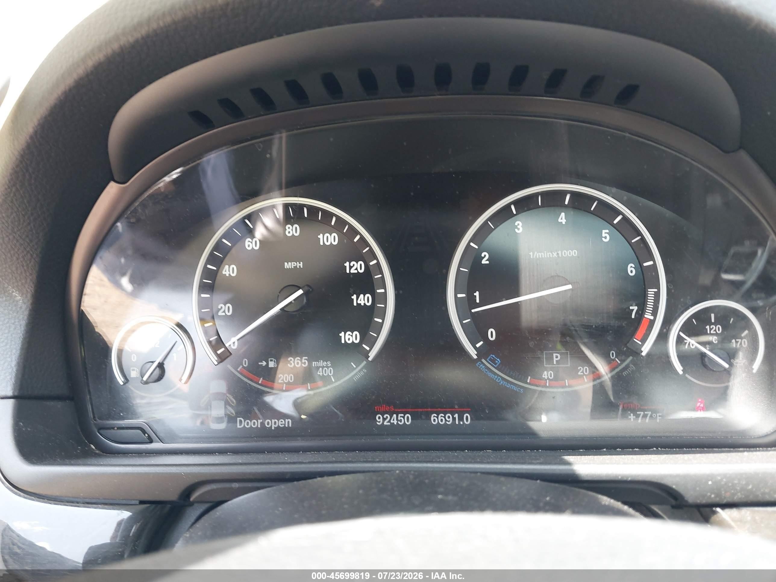 2012 Bmw 535i Xdrive Gray vin: WBAFU7C56CDU60952
