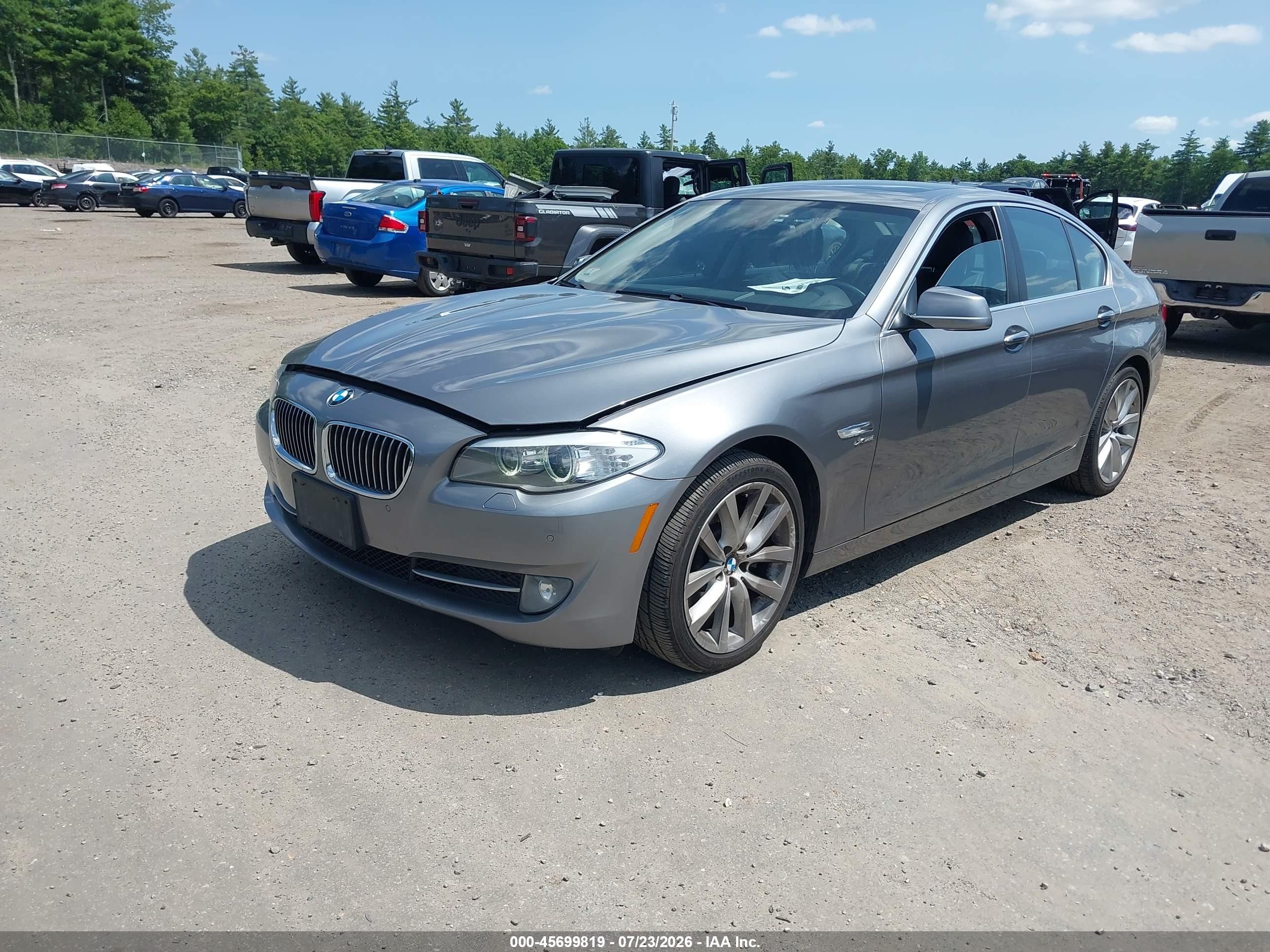 2012 Bmw 535i Xdrive Gray vin: WBAFU7C56CDU60952